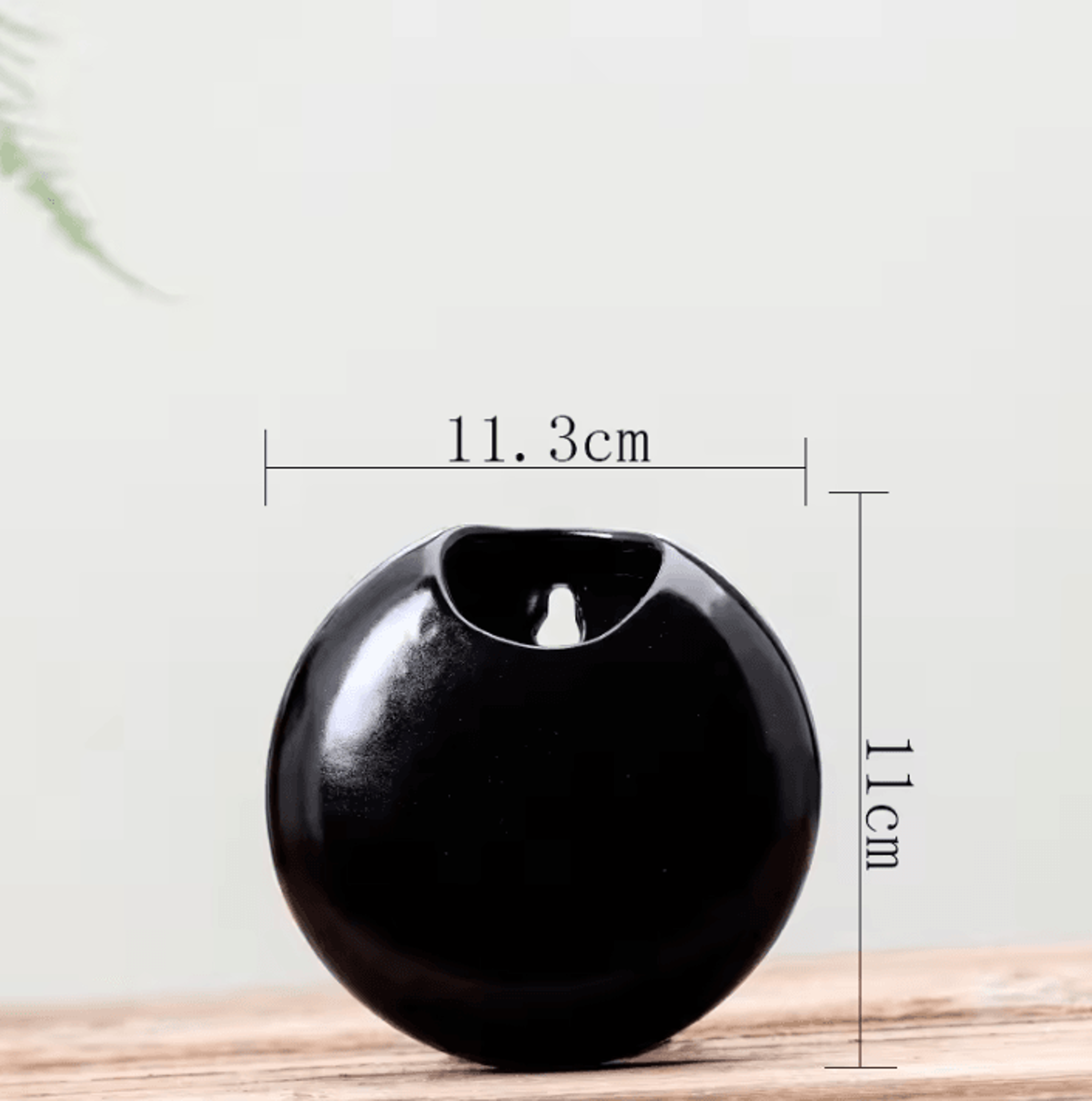 Retro Black  White Wall Mounted Ceramic Planter  Modern Succulent Pot  Hydroponic Flower Vase 3