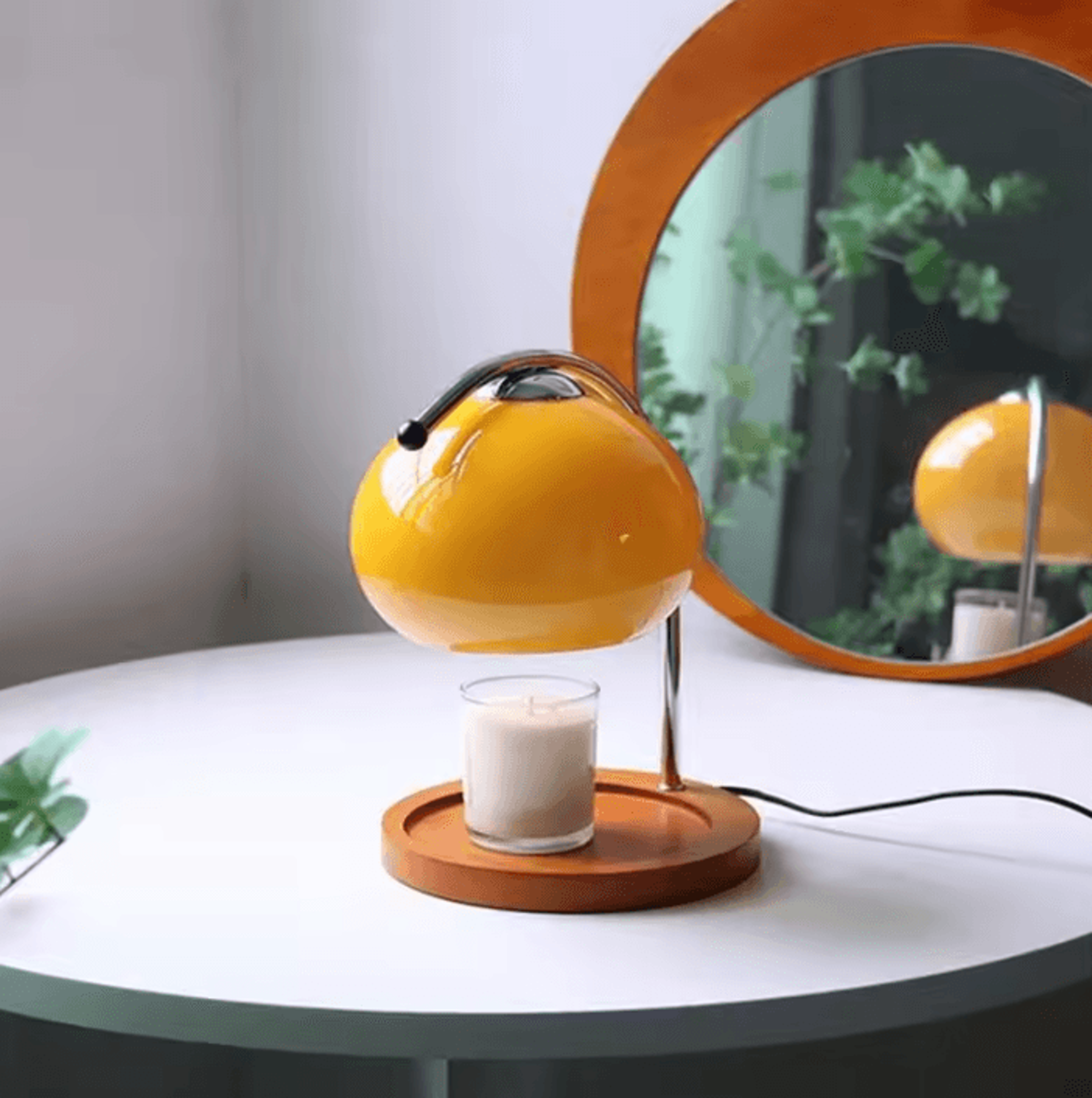 Retro Glass Candle Warmer Lamp With Aromatherapy For Bedroom Office  Home Decor 1