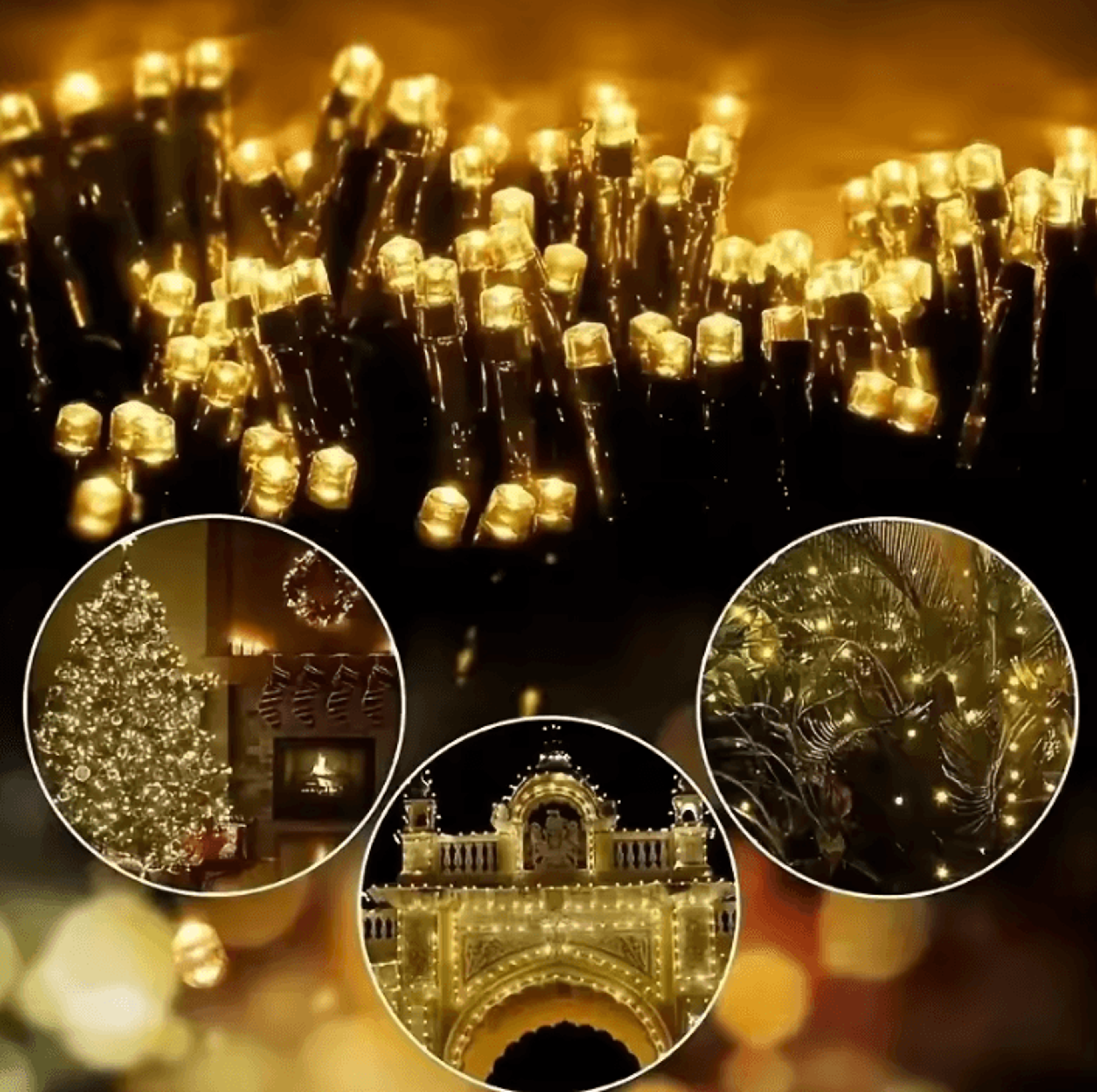 Outdoors Solar LED Fairy String Lights With 8 Lighting Modes 2