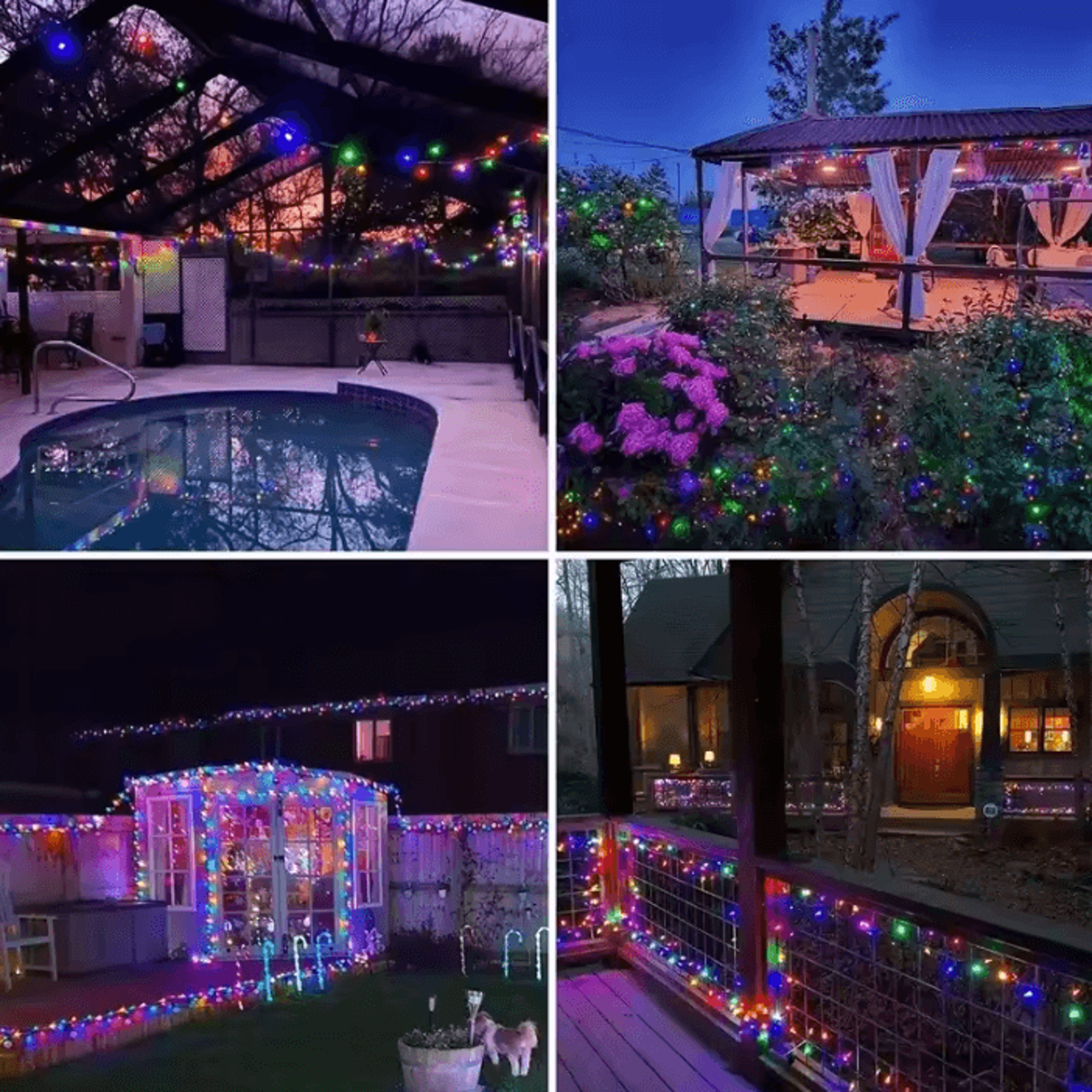 Outdoors Solar LED Fairy String Lights With 8 Lighting Modes 3