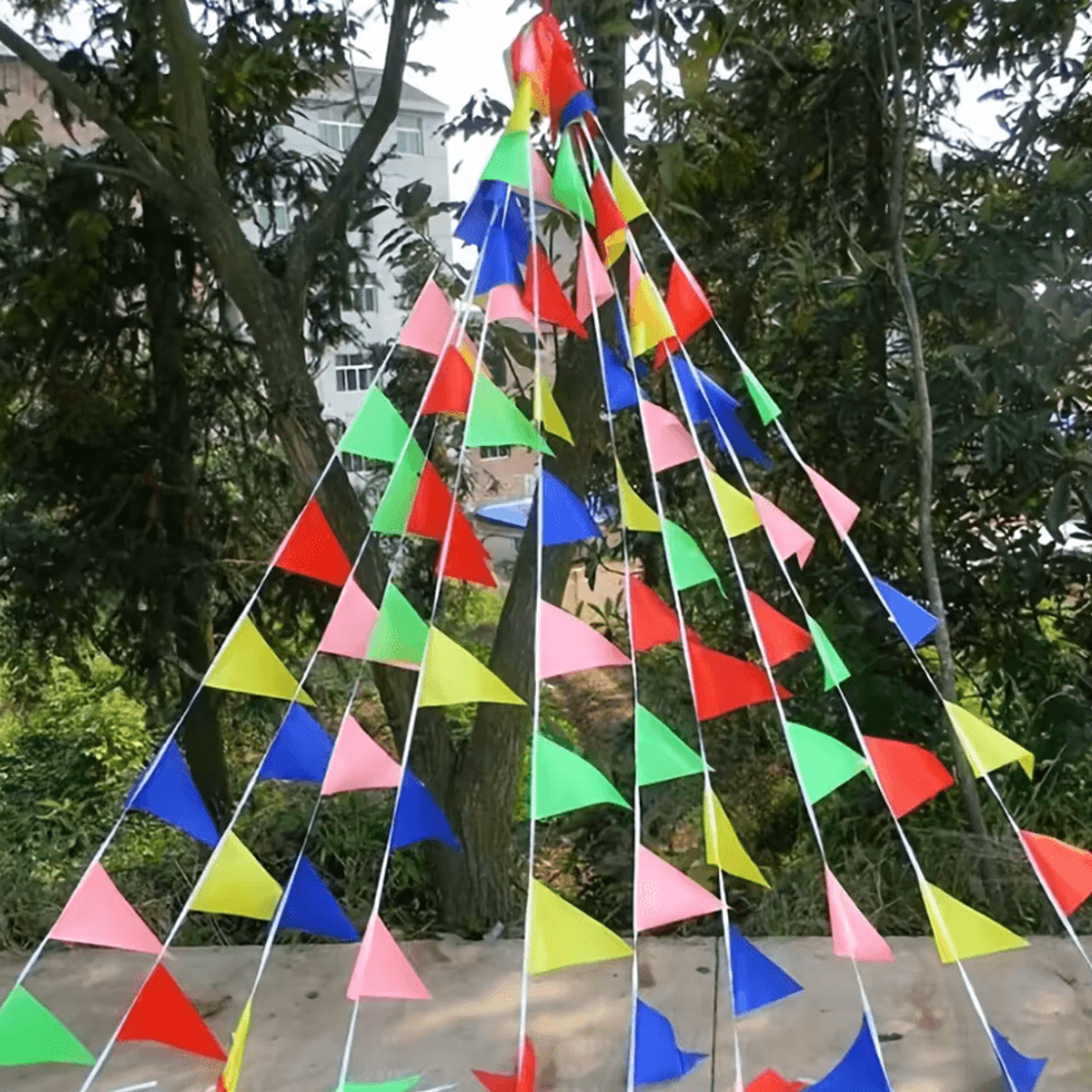 Colorful Triangle Pennant Banner Flags For Parties 1