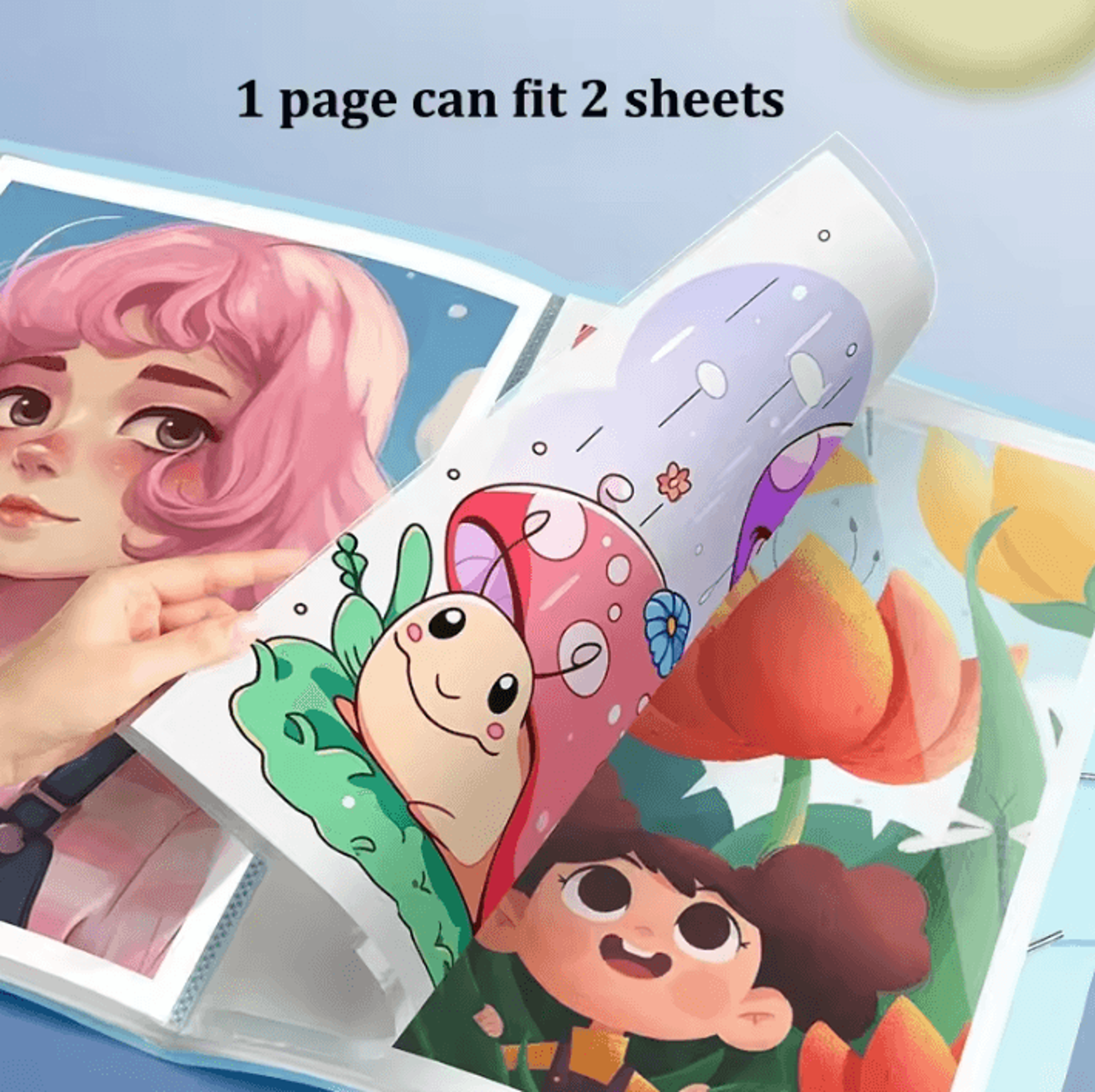 Clear Portfolio Storage Book For Artwork And Diamond Paintings 1