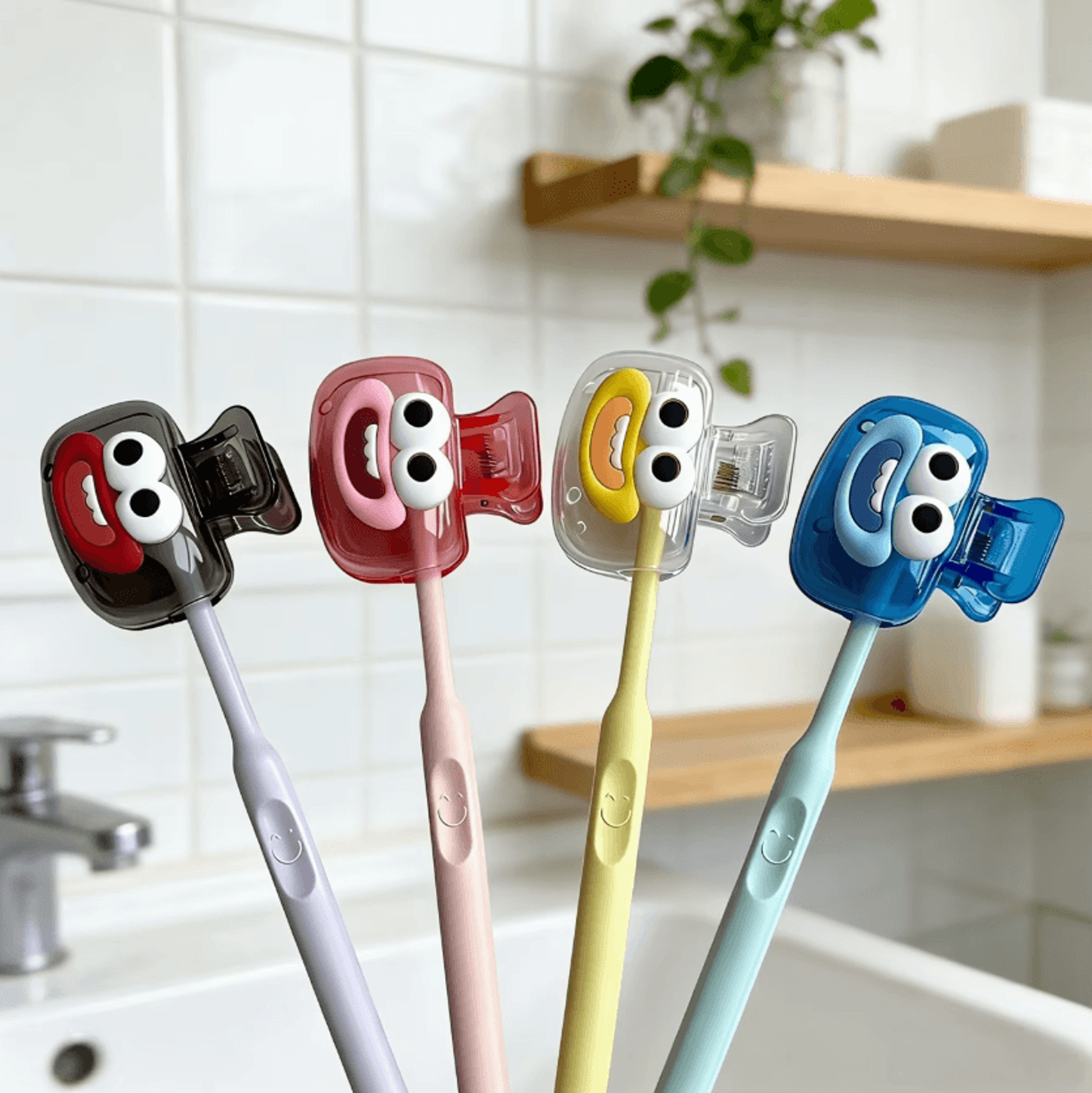 Snap On Toothbrush Head Cover For Manual And Electric Toothbrushes 1