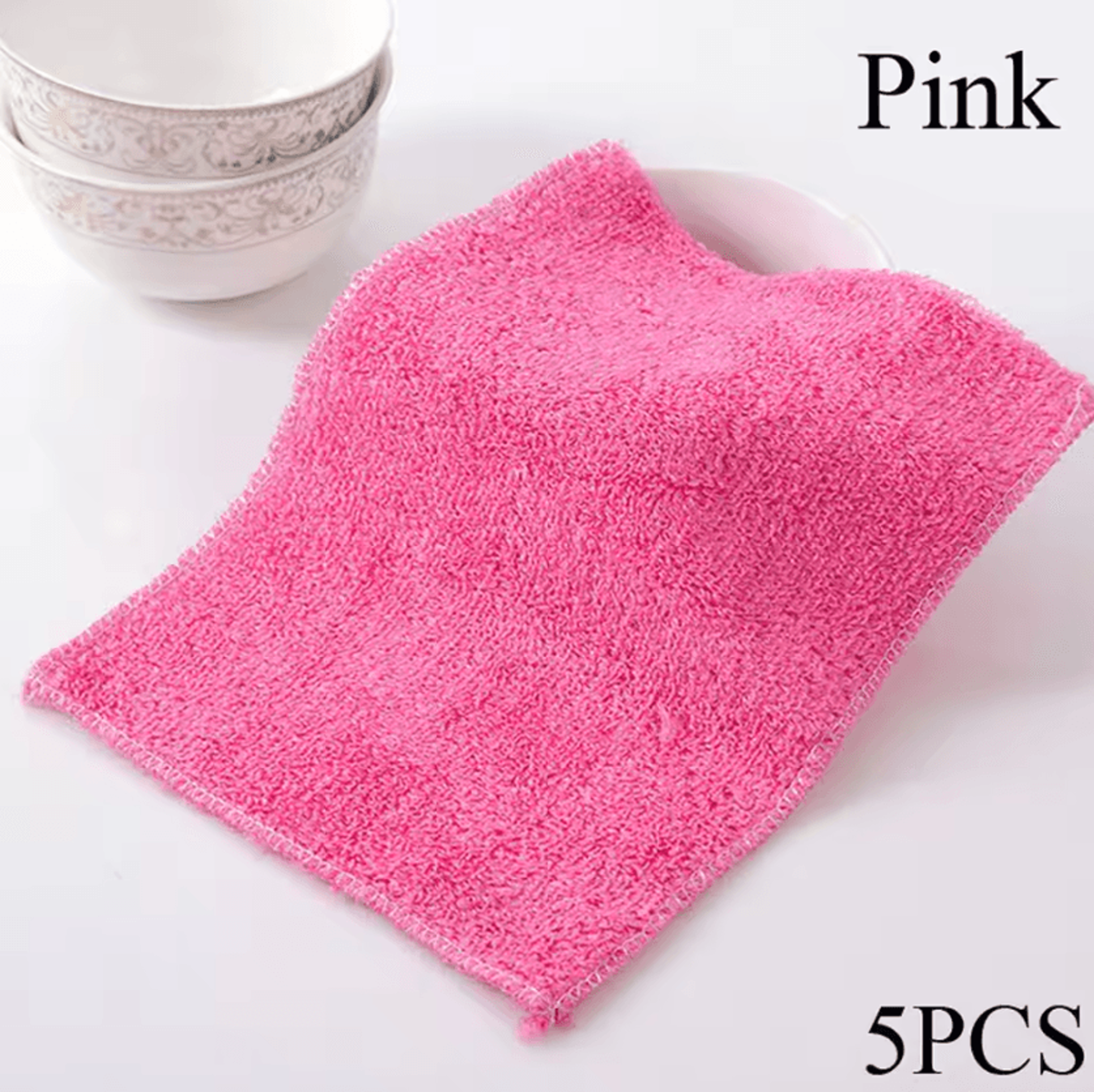 Reusable Bamboo Fiber Anti Grease Kitchen Cleaning Cloth 15