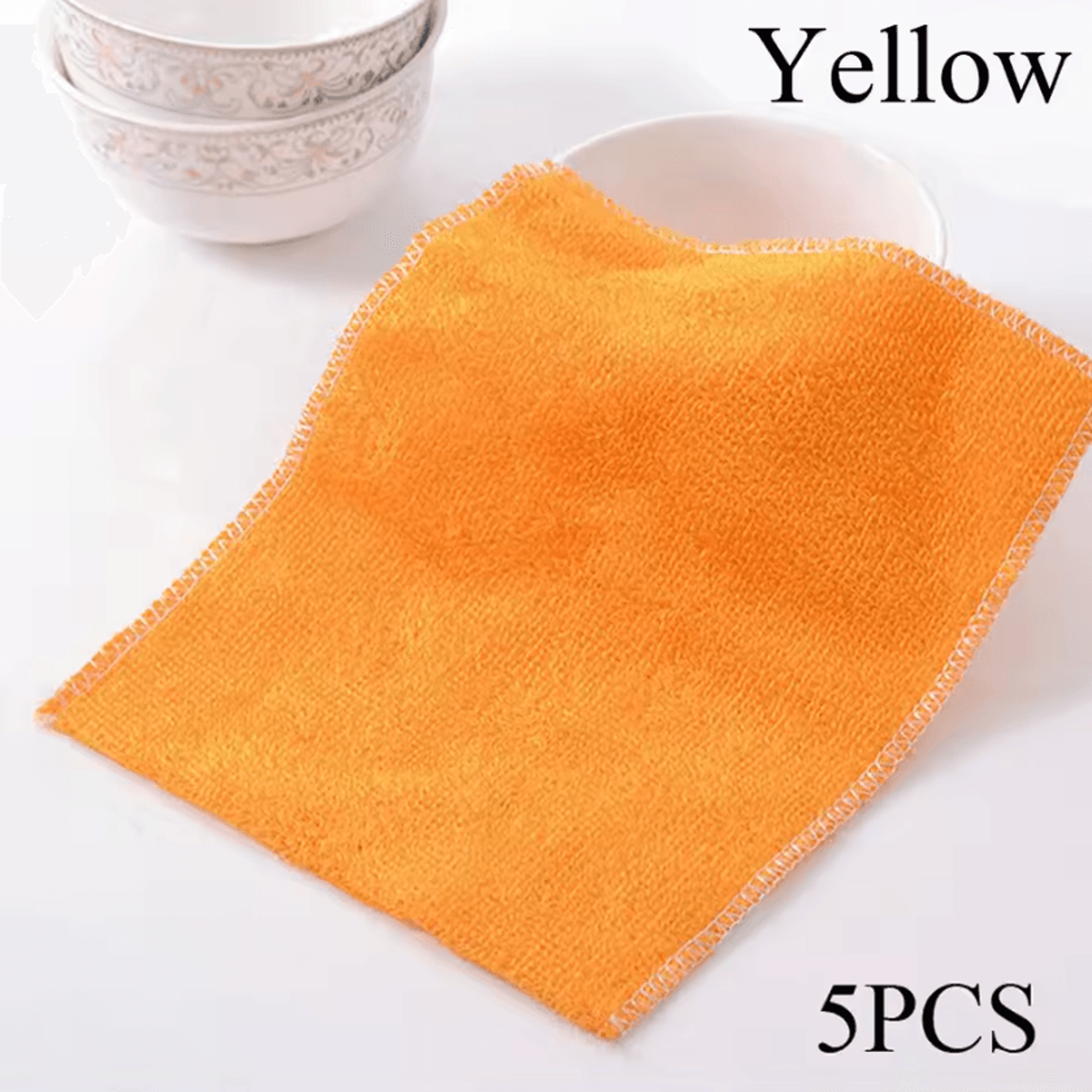 Reusable Bamboo Fiber Anti Grease Kitchen Cleaning Cloth 14