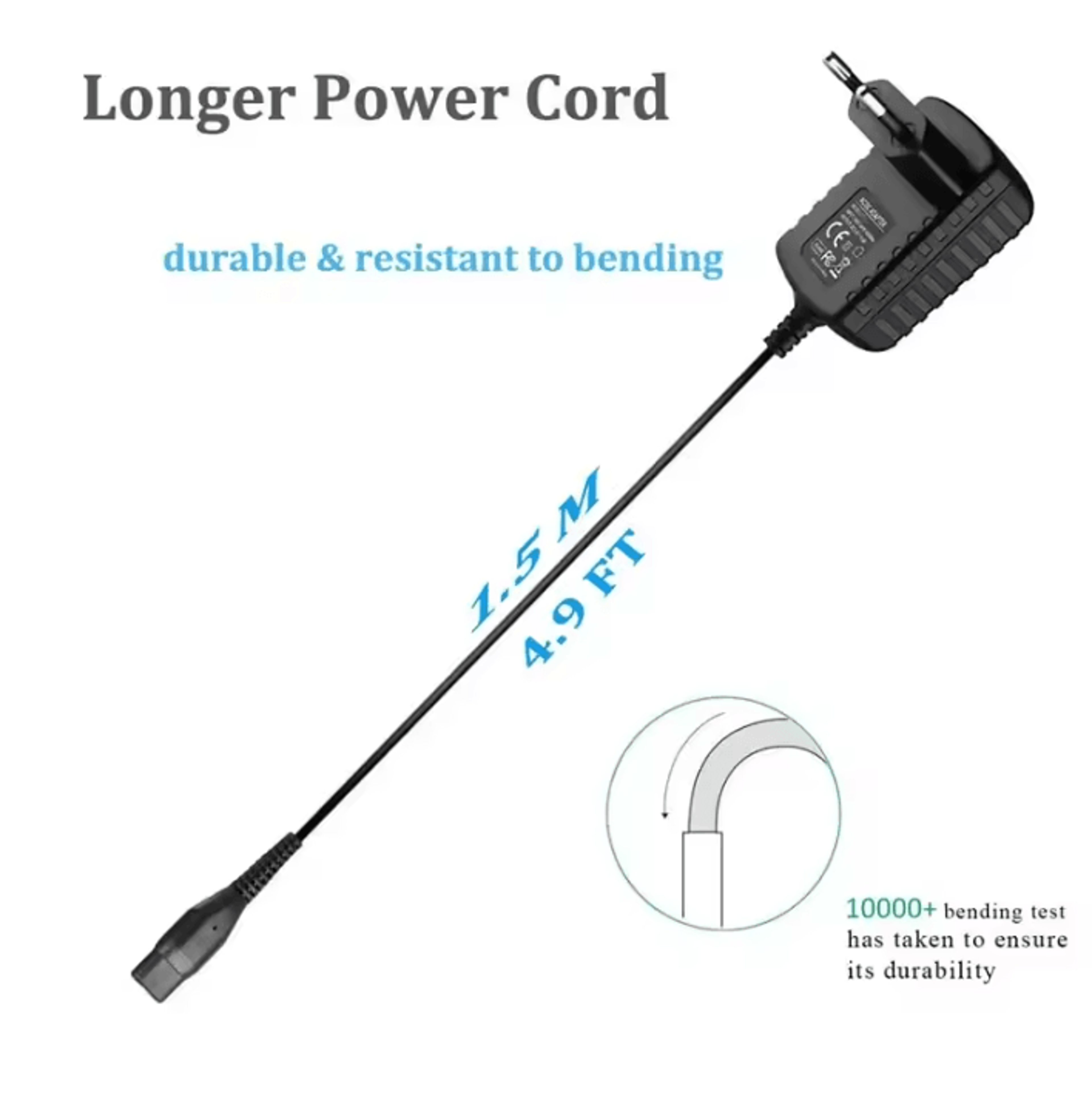 EU Plug Replacement Charger For Karcher Window Vac 4