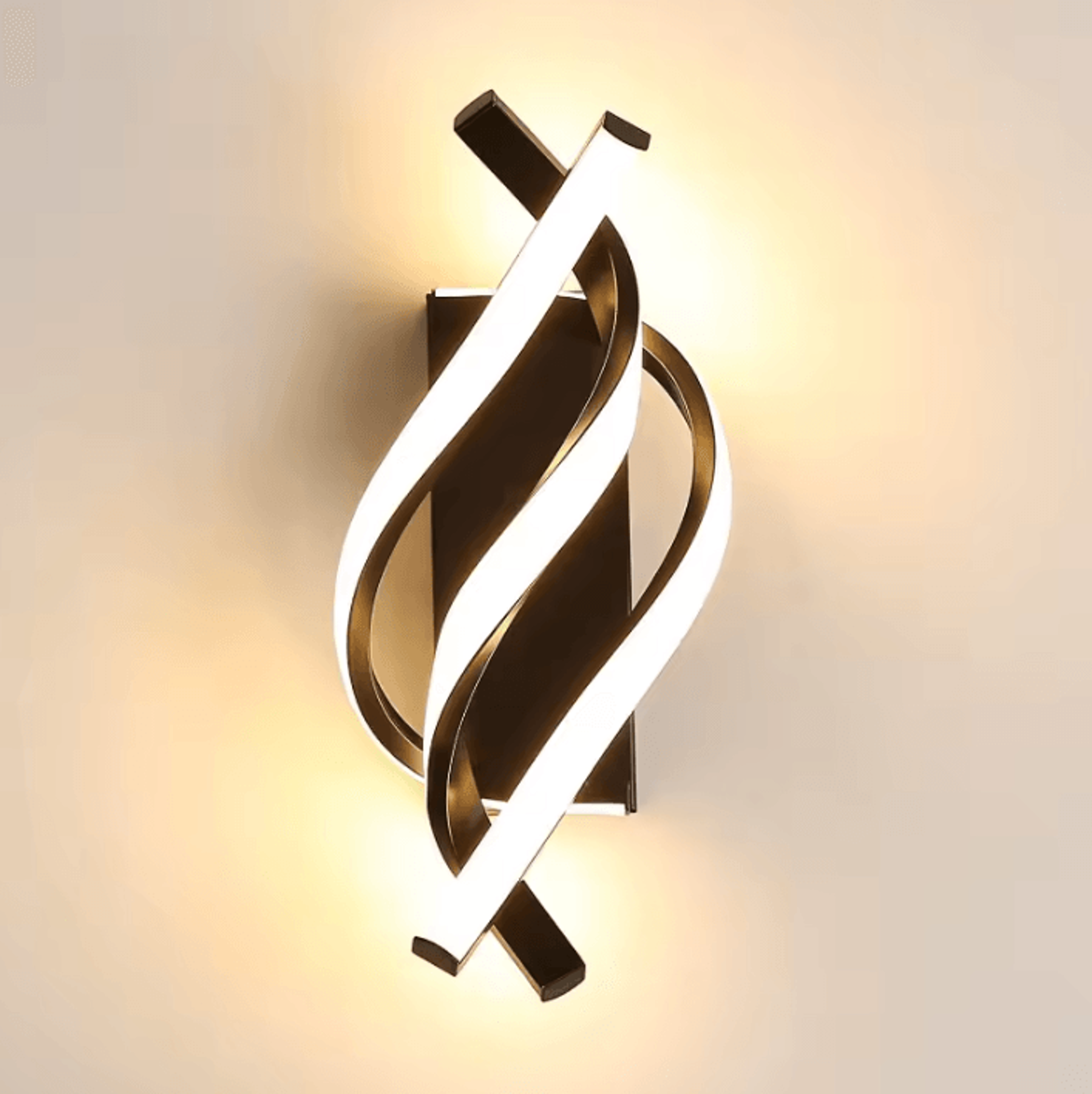 Curved Spiral LED Wall Light Modern Decorative Sconce 5