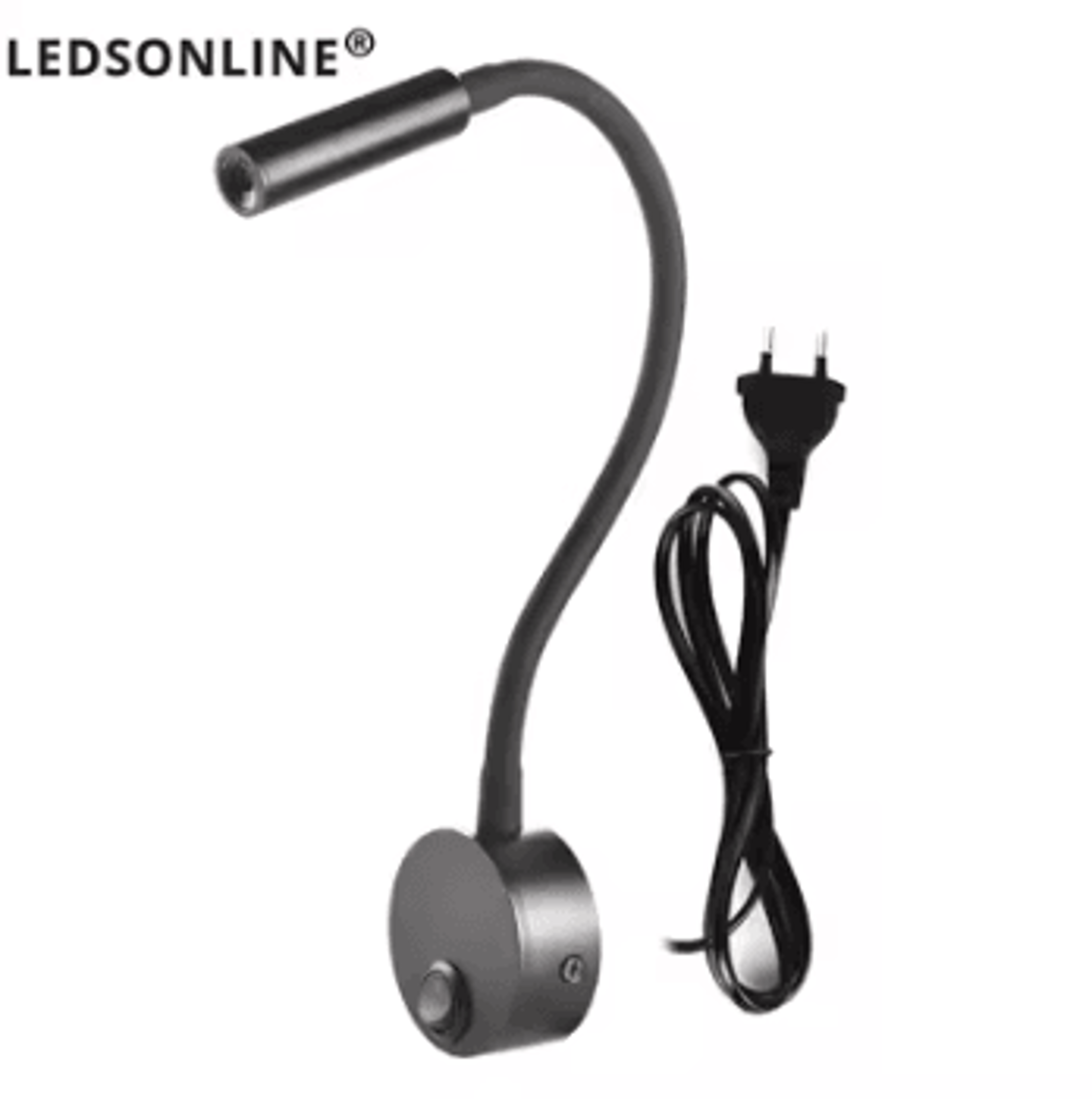 3W Flexible LED Bedside Reading Wall Light 9