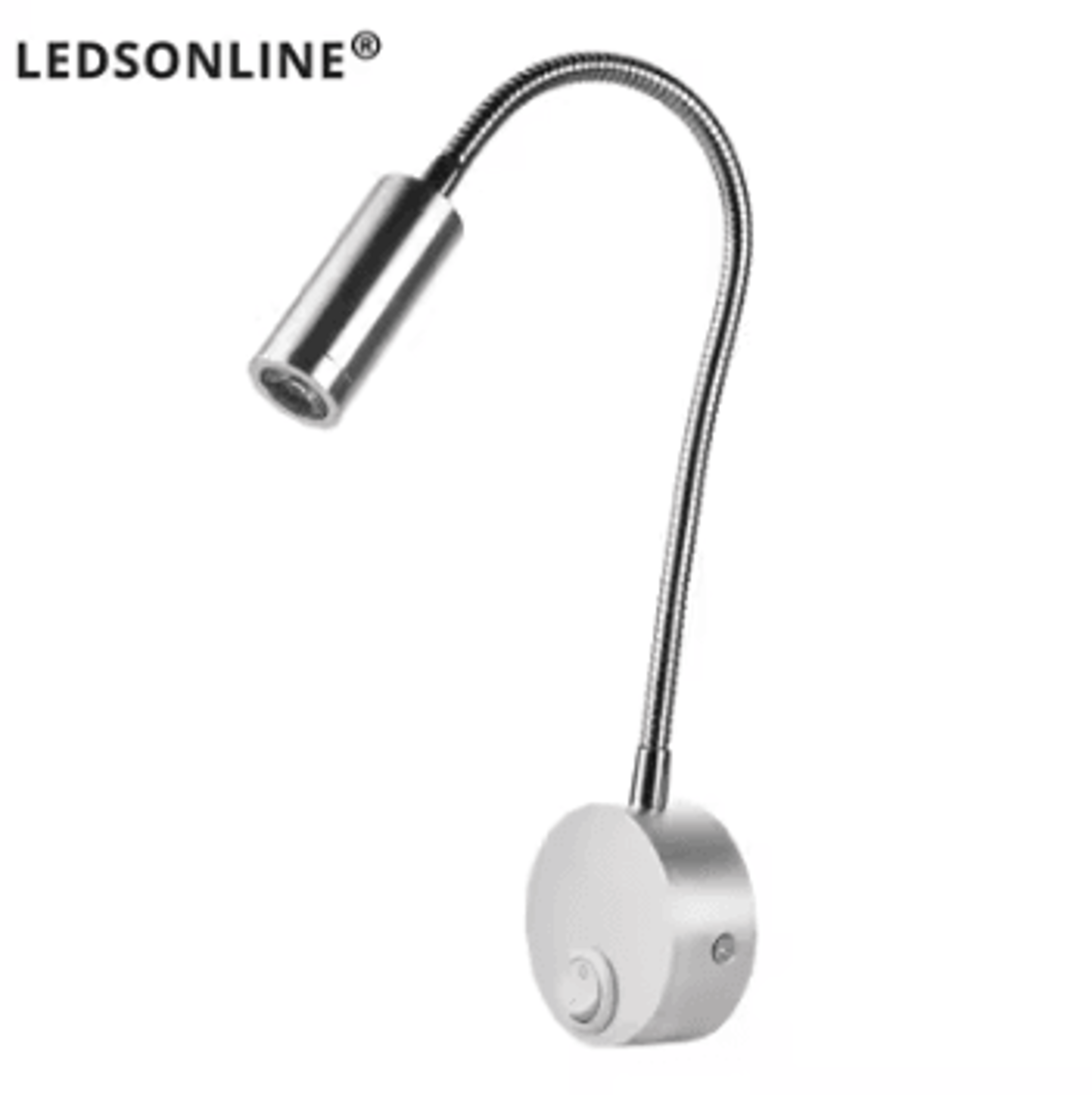 3W Flexible LED Bedside Reading Wall Light 3