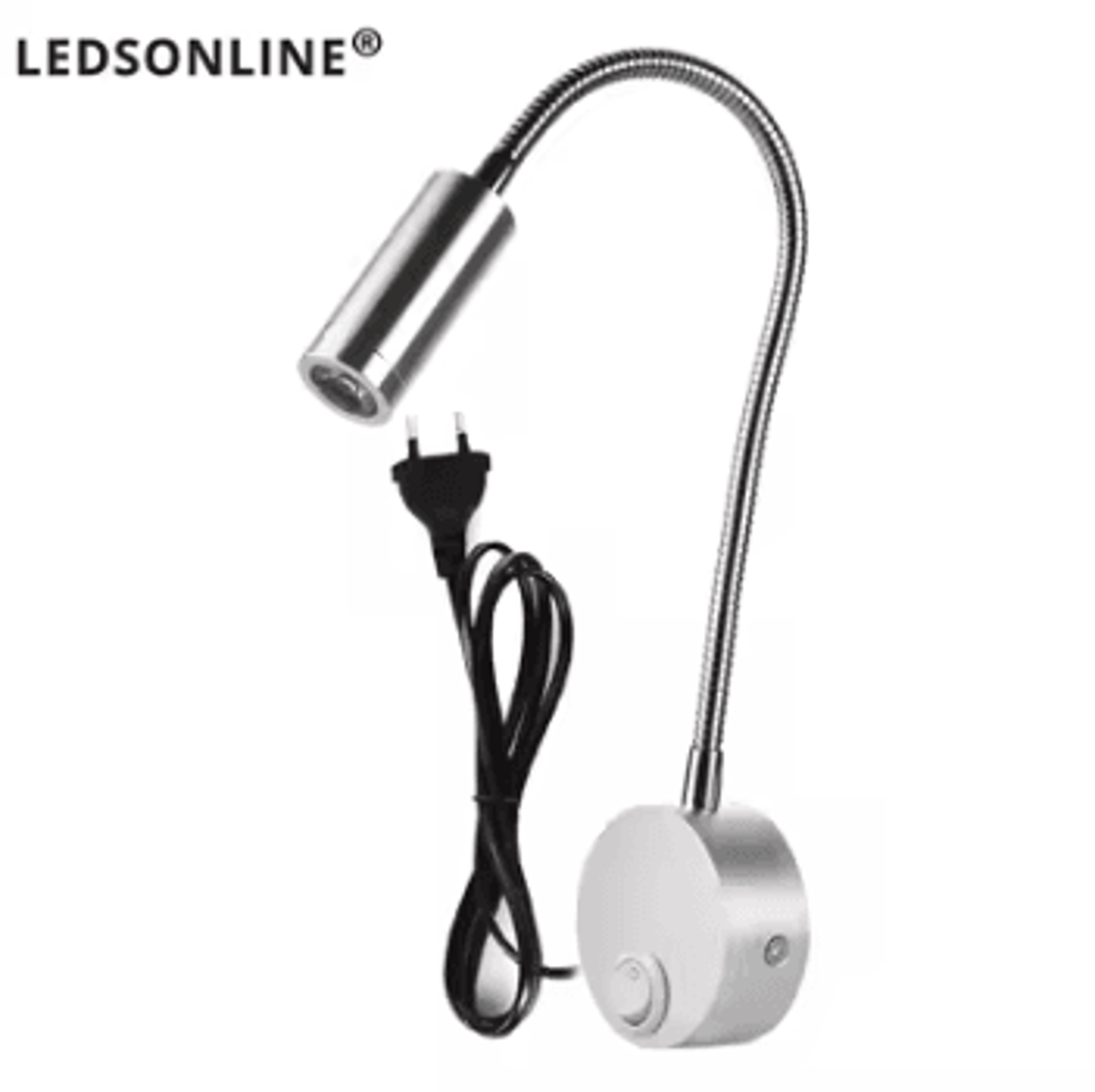 3W Flexible LED Bedside Reading Wall Light 7