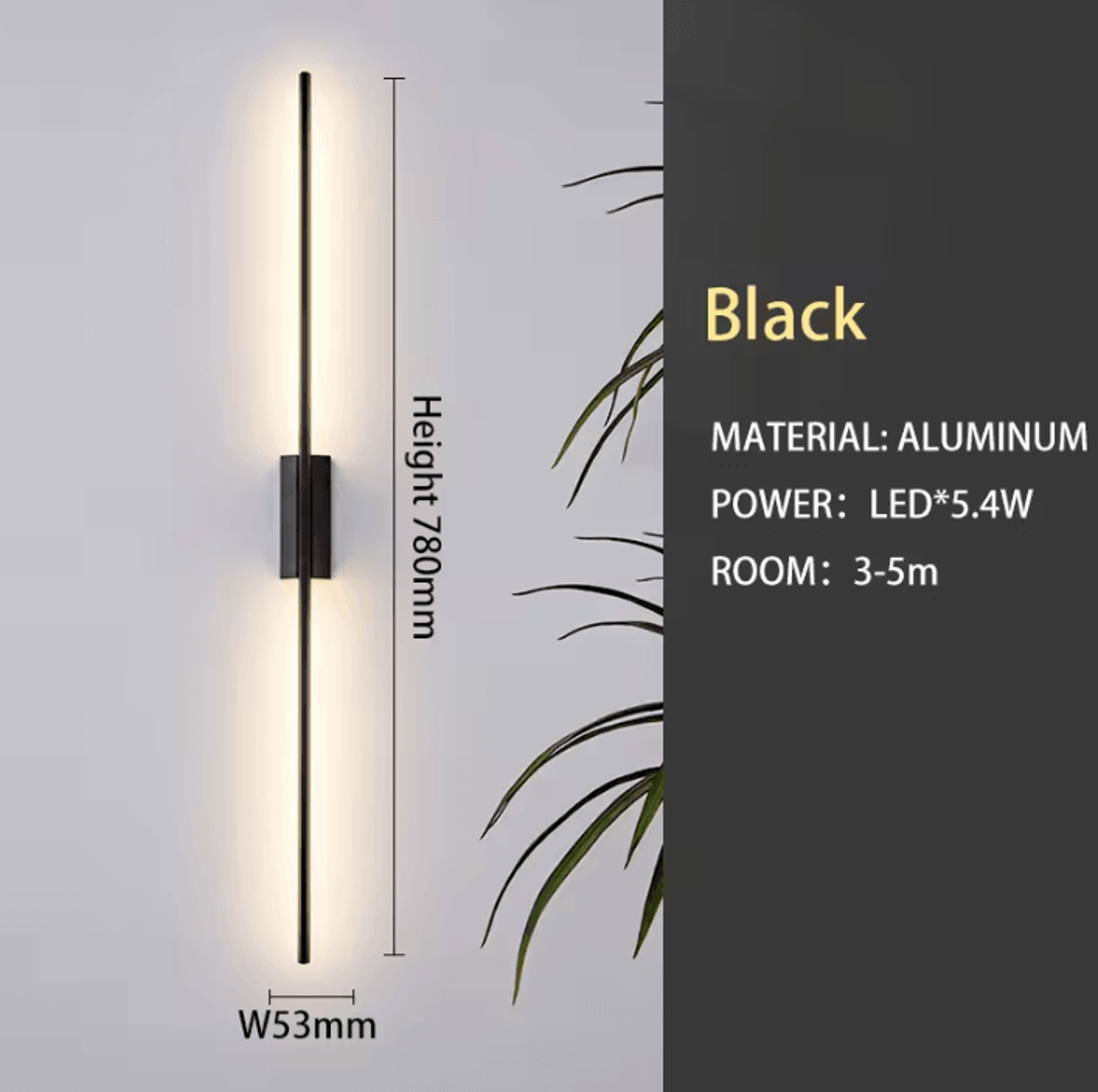 Vintage Minimalist Wall Sconce 3000K Warm Light 7