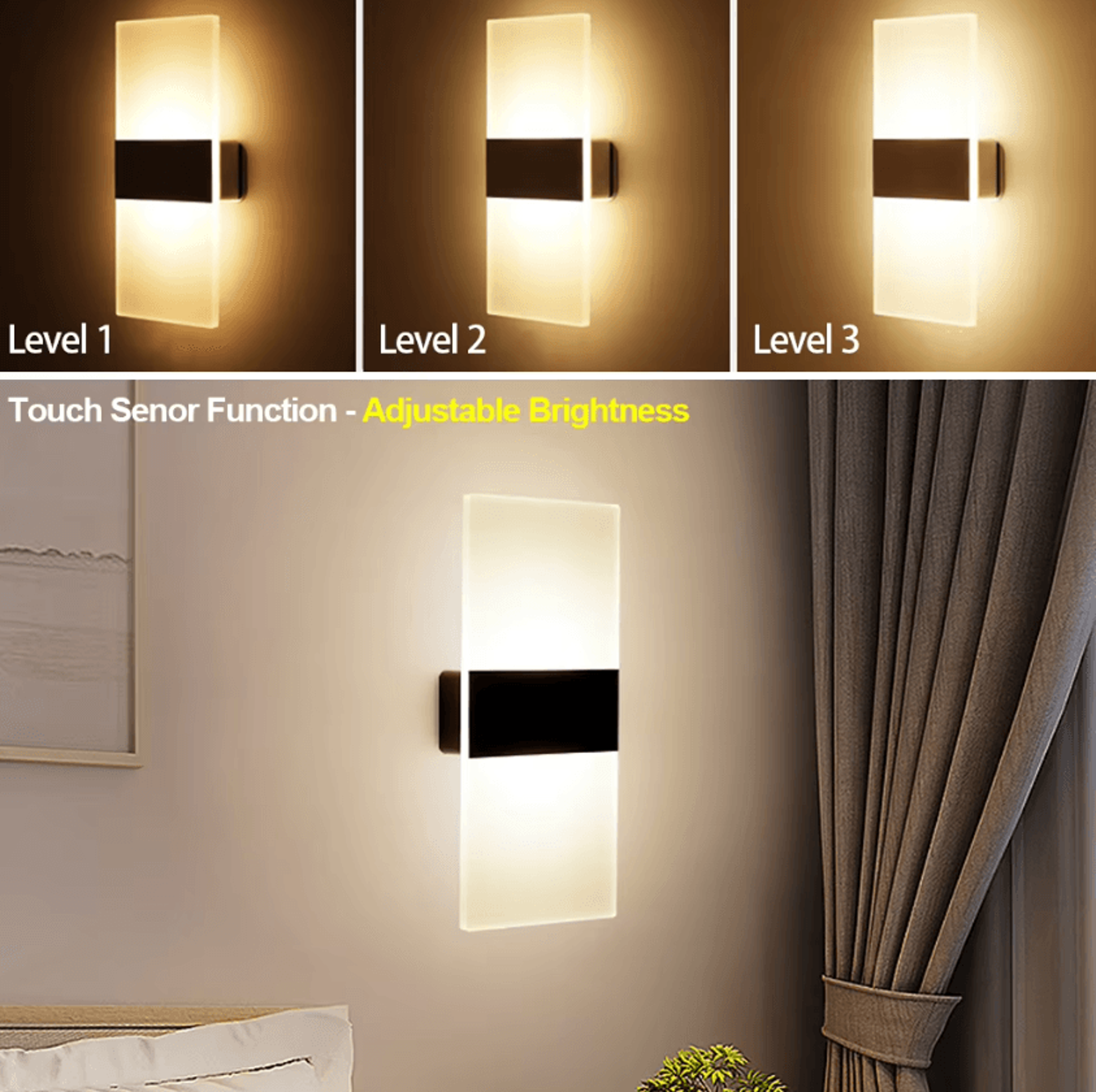 USB Rechargeable Motion Sensor Wall Light 4