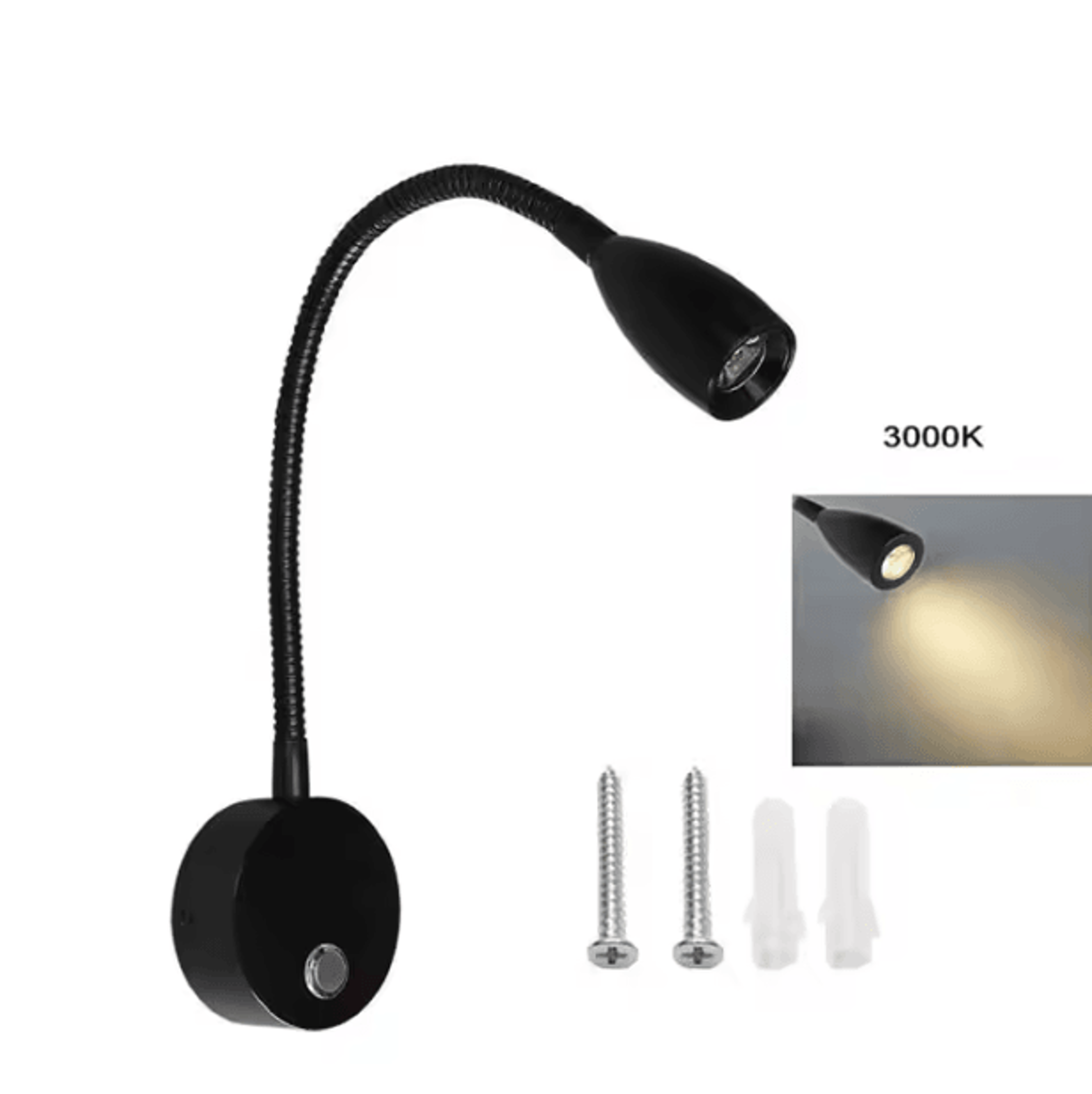 12V 24V Dimmable RV Reading Light With USB C Charger 3