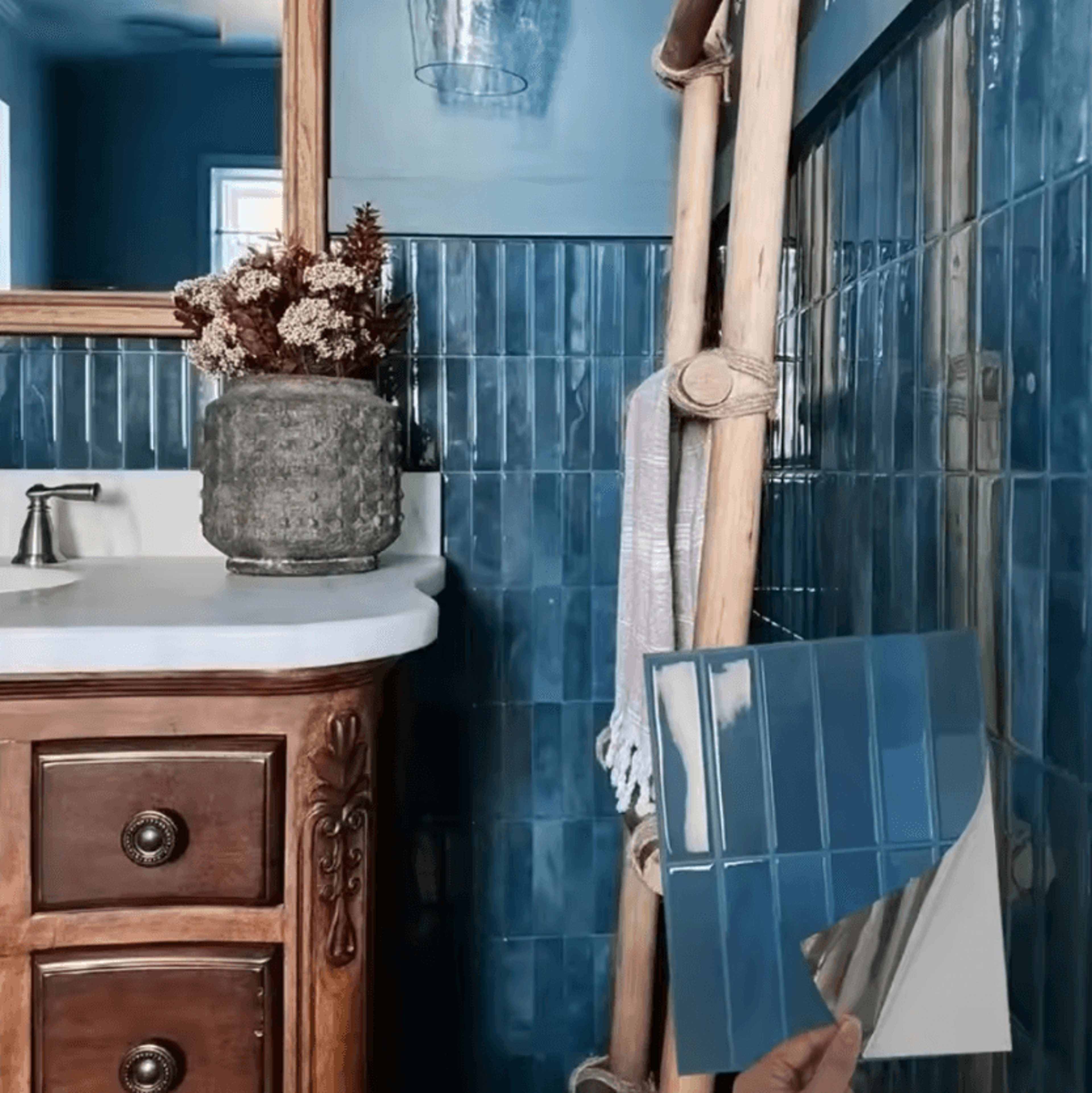 Heat Resistant Peel And Stick Backsplash Wall Tiles 5