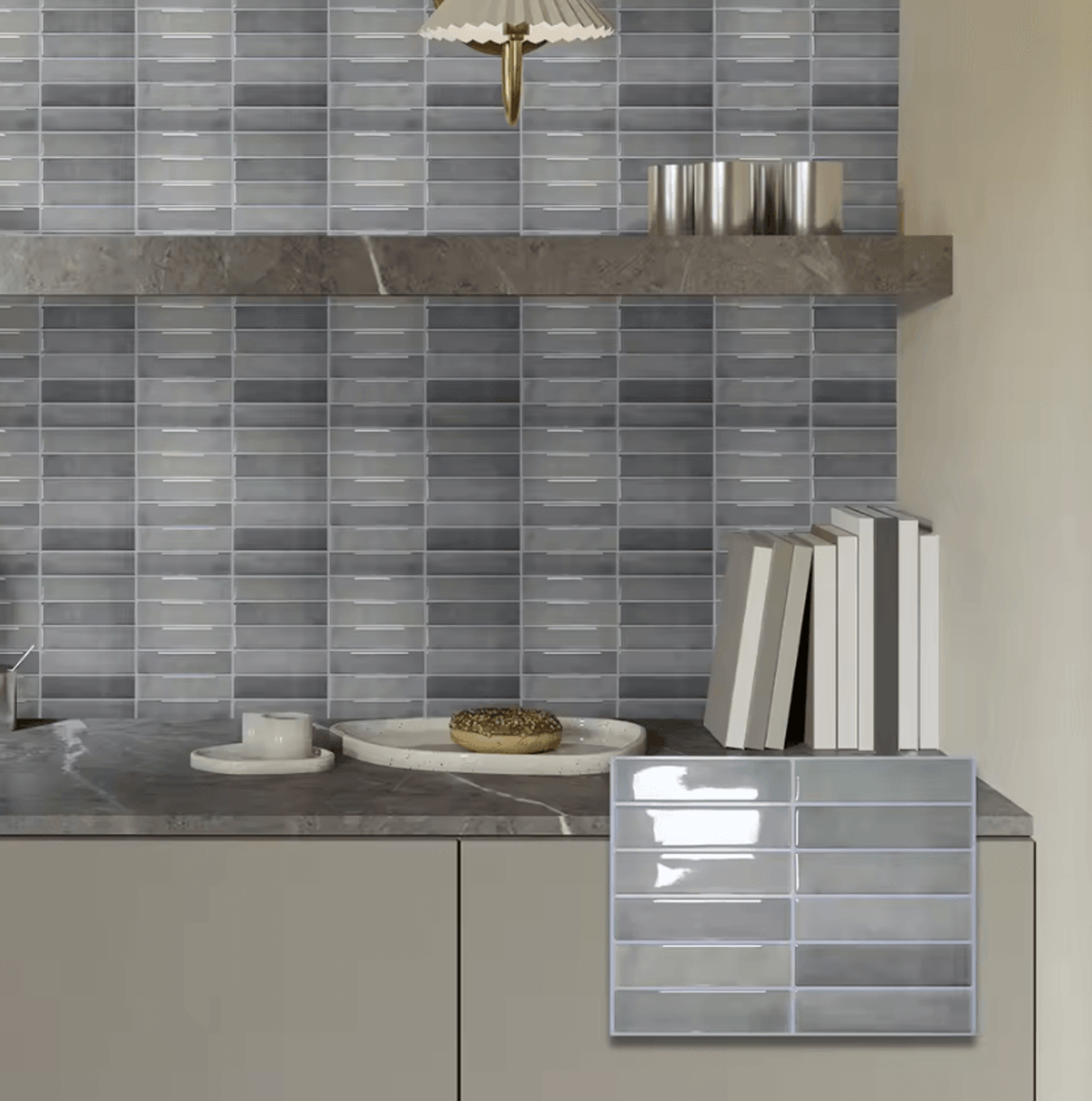 Heat Resistant Peel And Stick Backsplash Wall Tiles 13