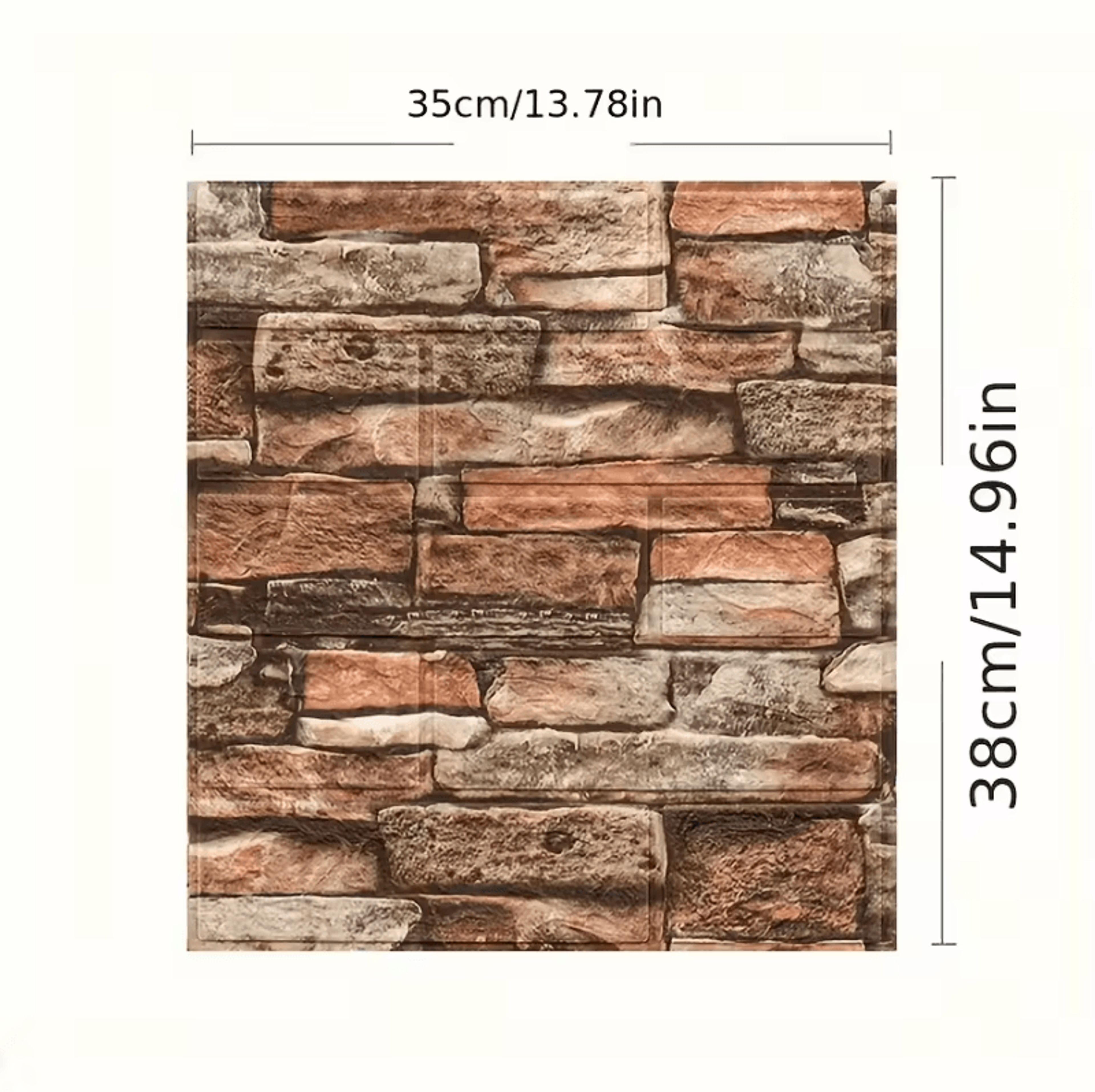 Brick Stone Peel And Stick Waterproof Wall Stickers 1