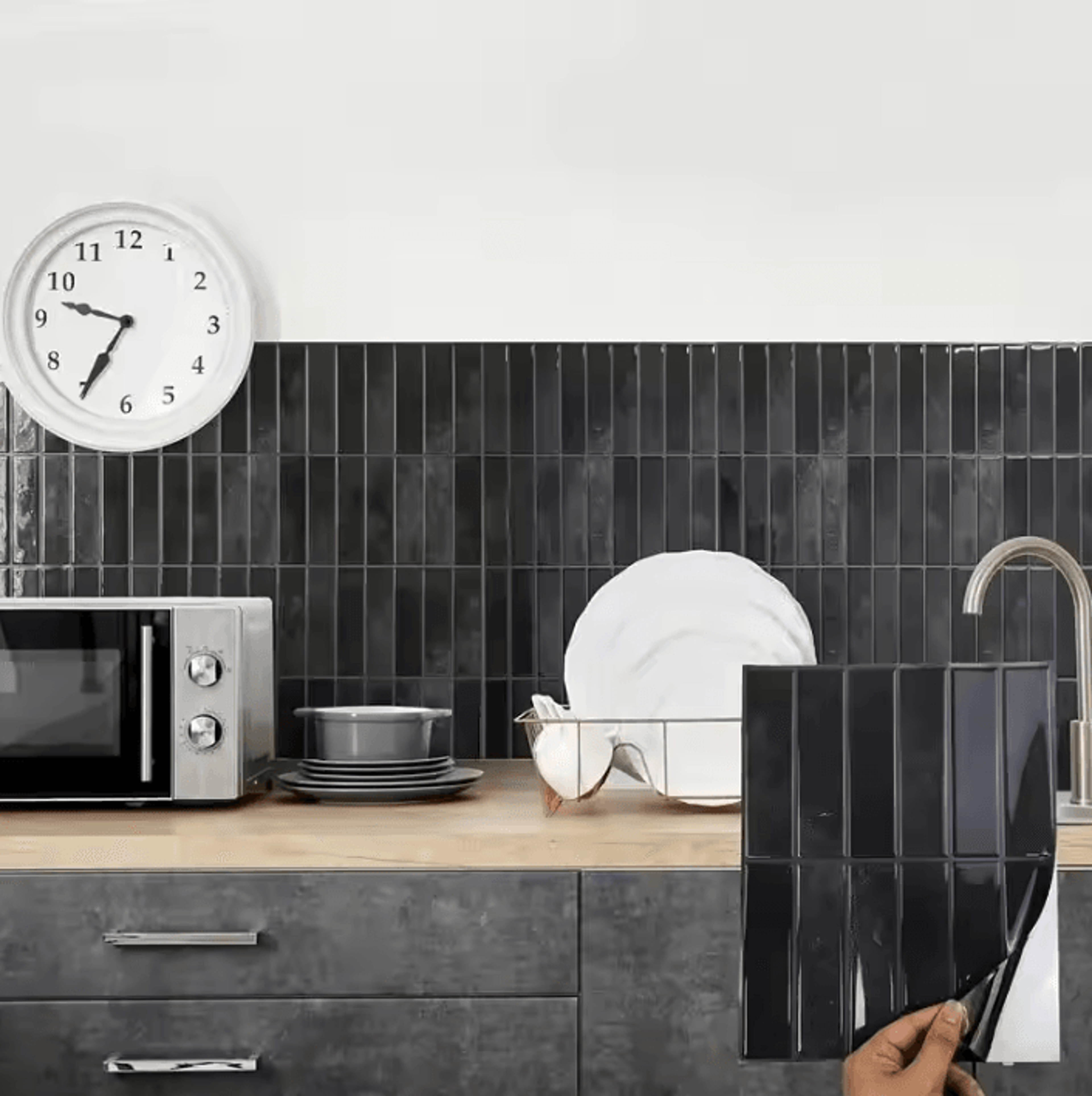 Heat Resistant Peel And Stick Waterproof Backsplash Tiles 8