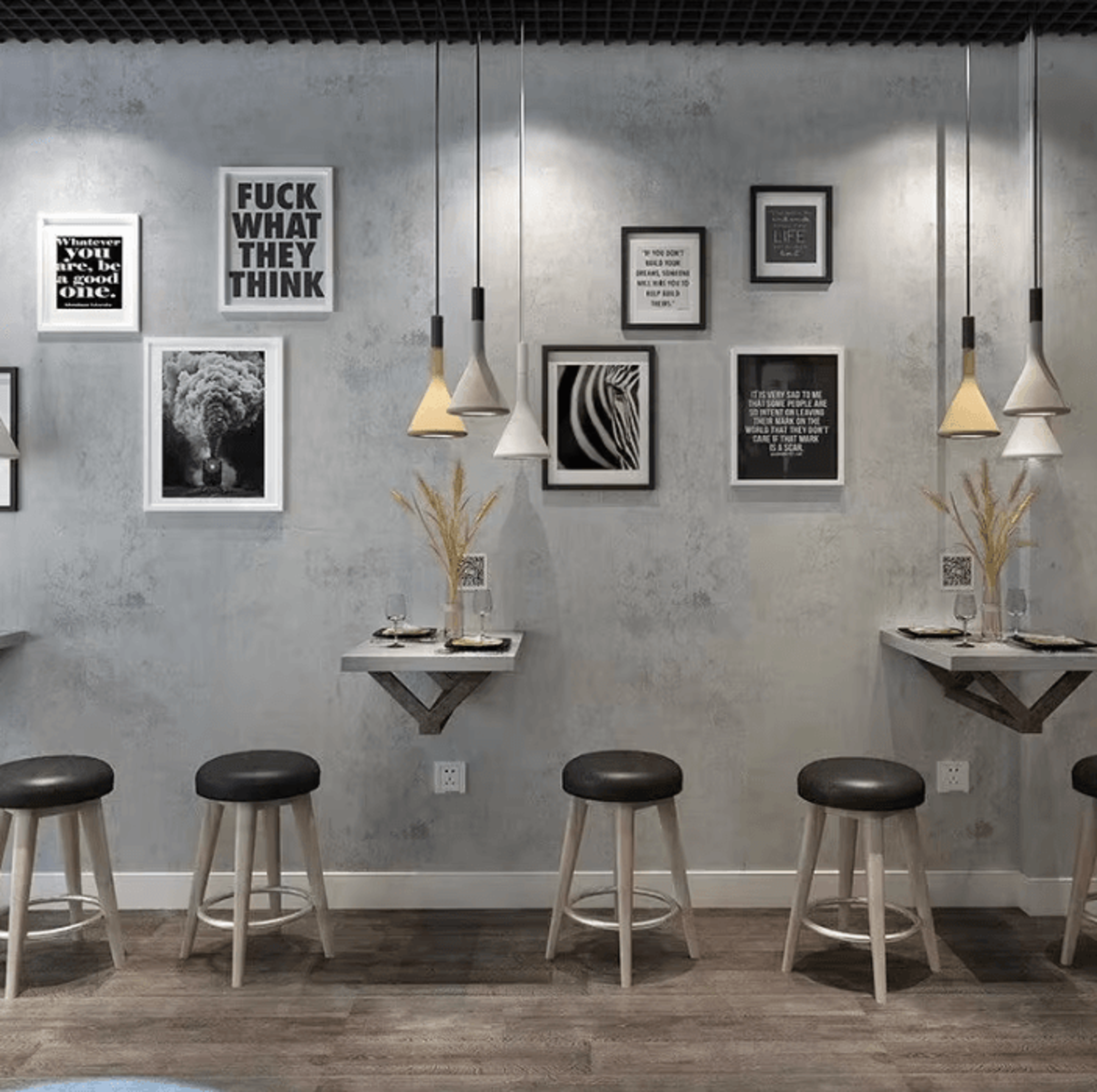 Dark Gray Industrial Peel And Stick Waterproof Wallpaper 1