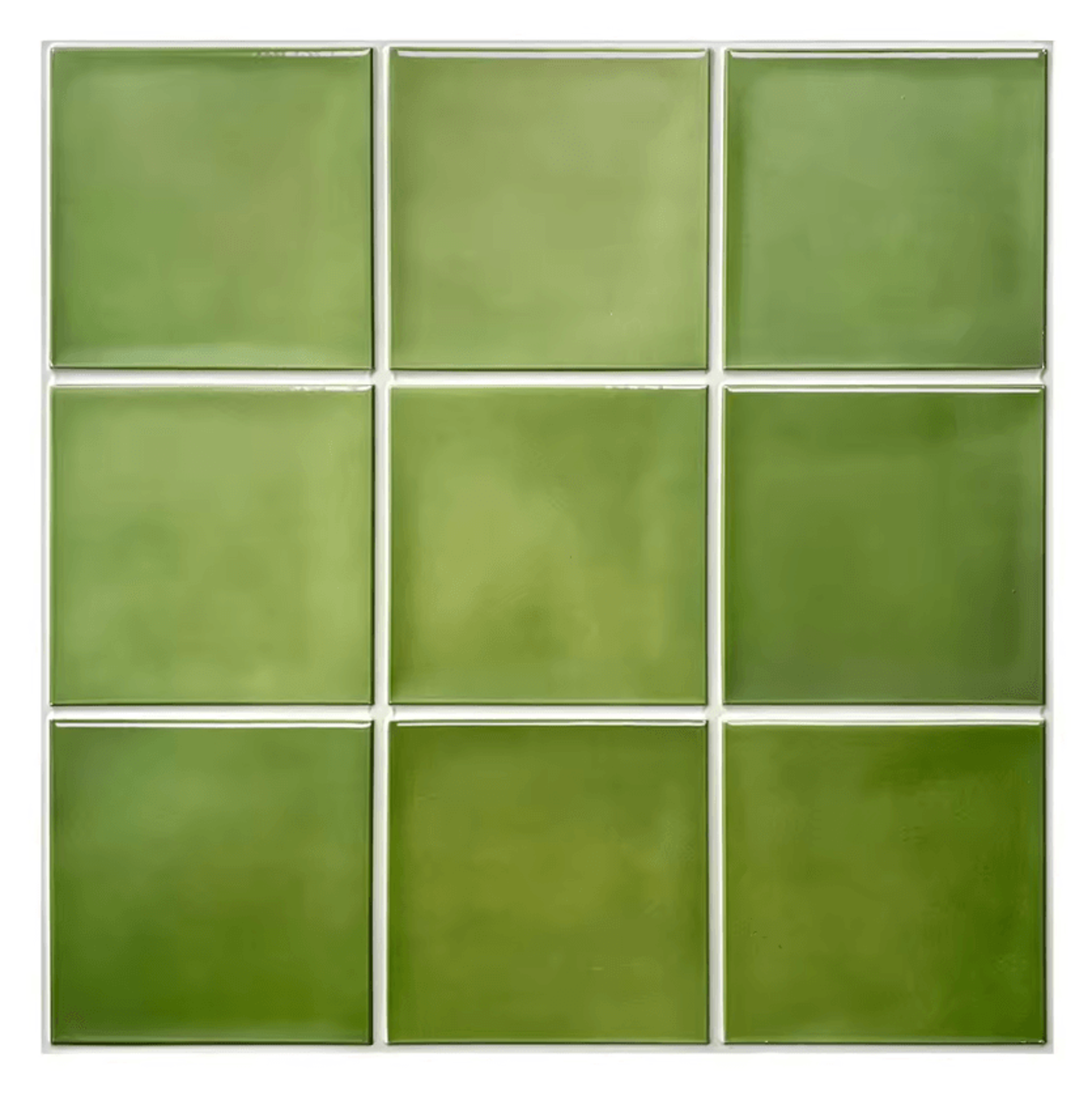 30x30cm Green 3D Peel And Stick Tile Backsplash Waterproof Wall Stickers 6
