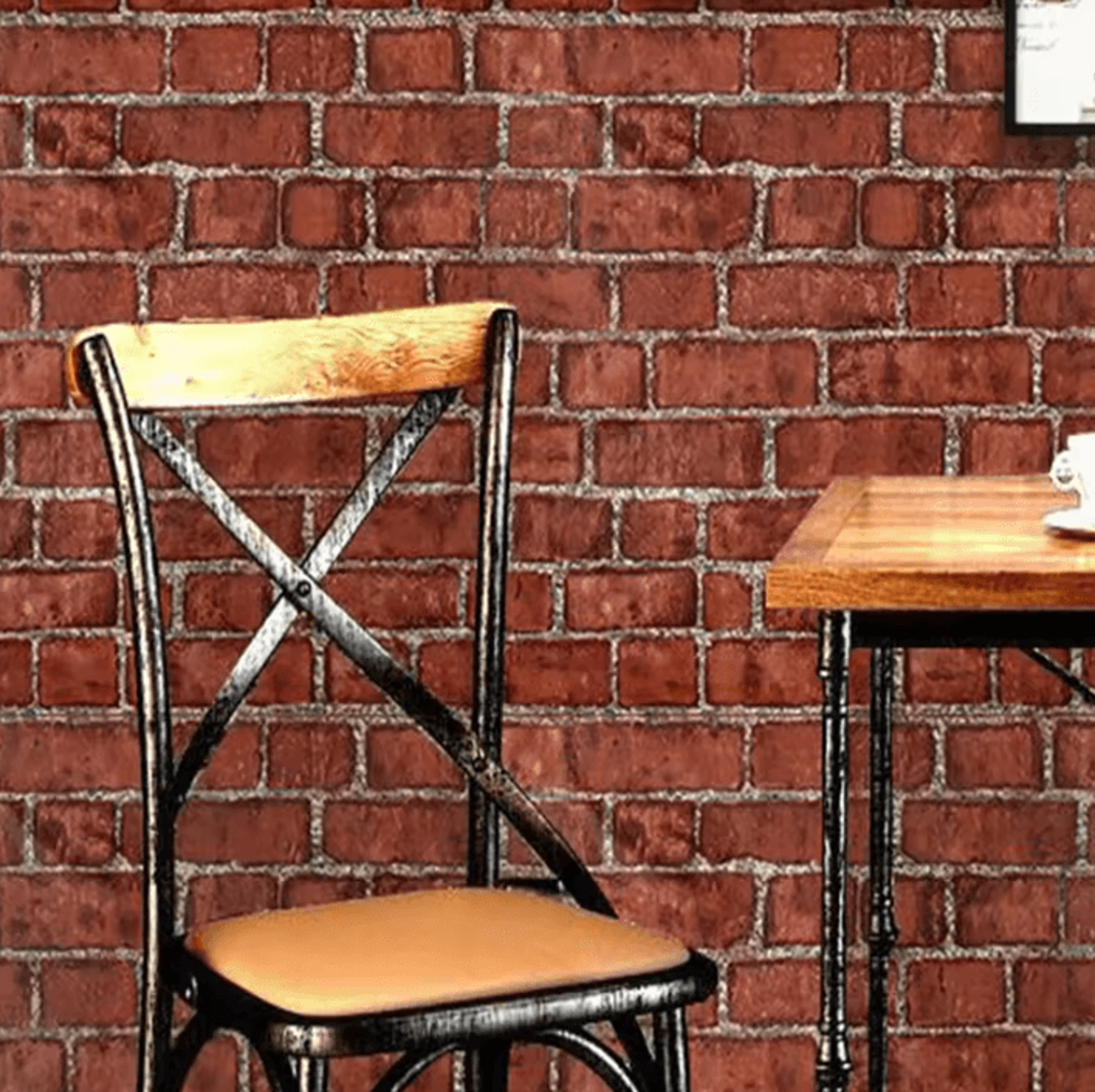 45cm Retro Brick Peel And Stick Wallpaper Waterproof PVC Wall Decor 2