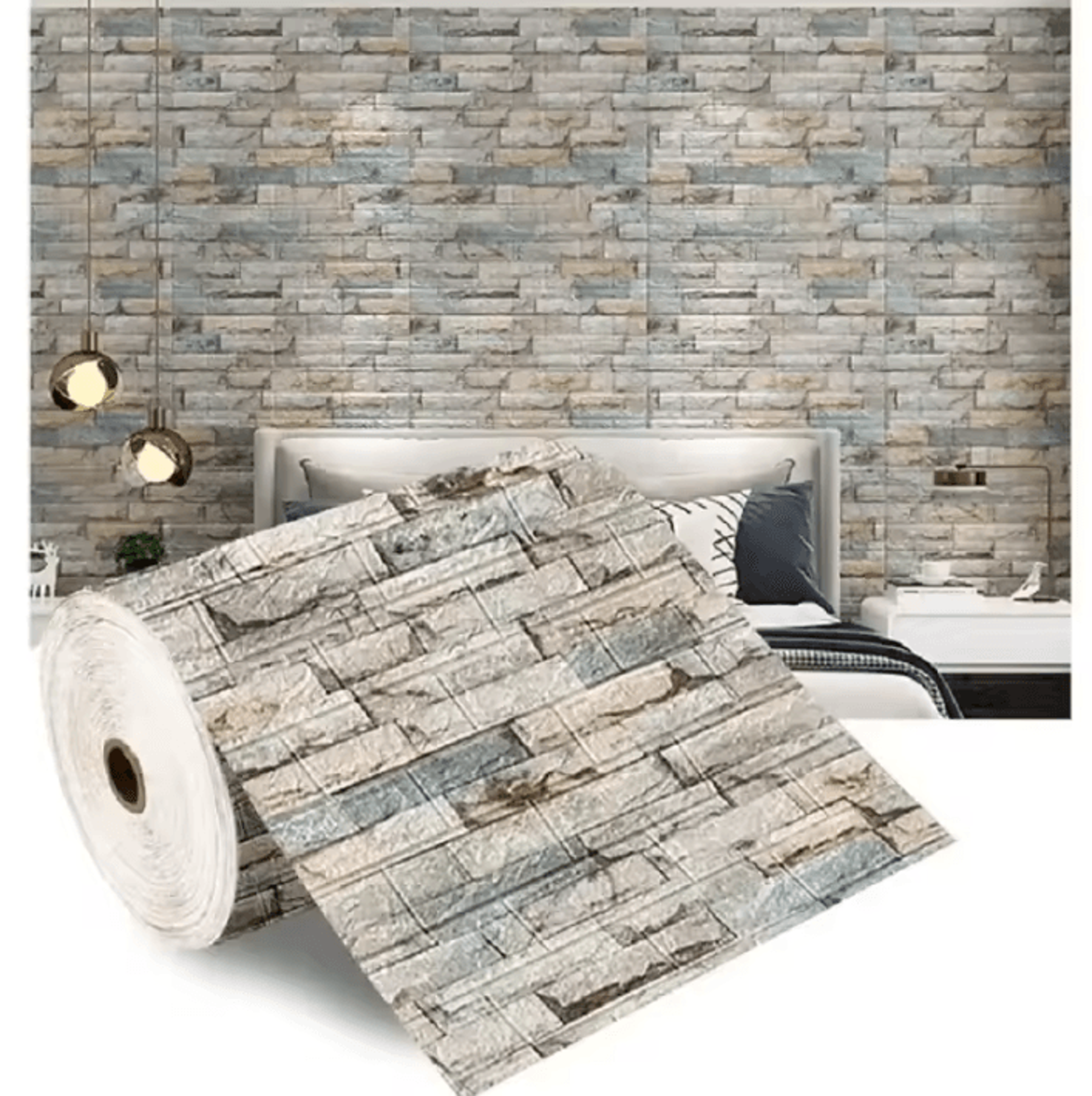 3D Retro Brick Peel And Stick Foam Wallpaper Self Adhesive Wall Panels 2
