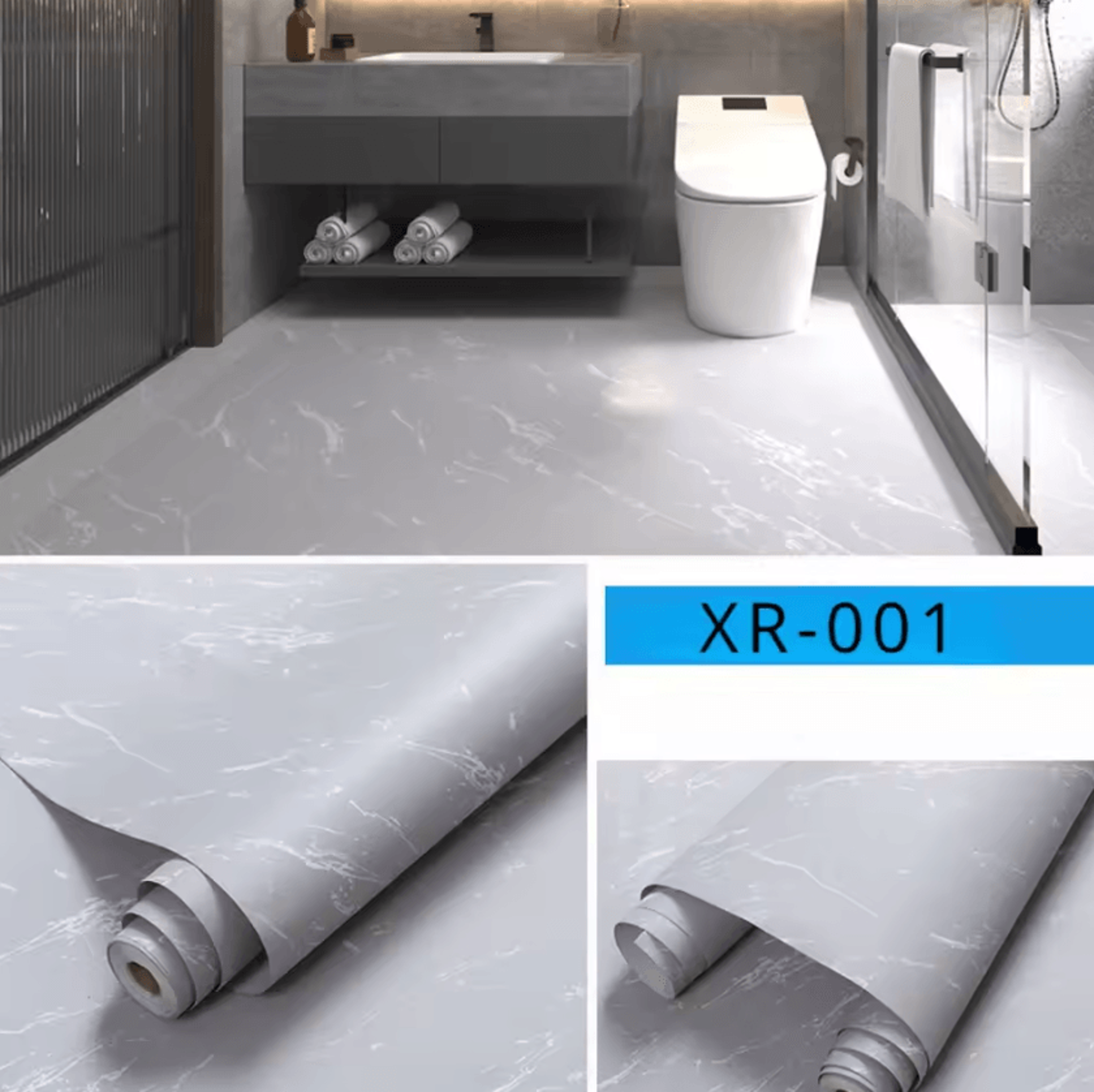 Waterproof Non Slip Peel And Stick Floor Sticker Wear Resistant PVC Flooring 5
