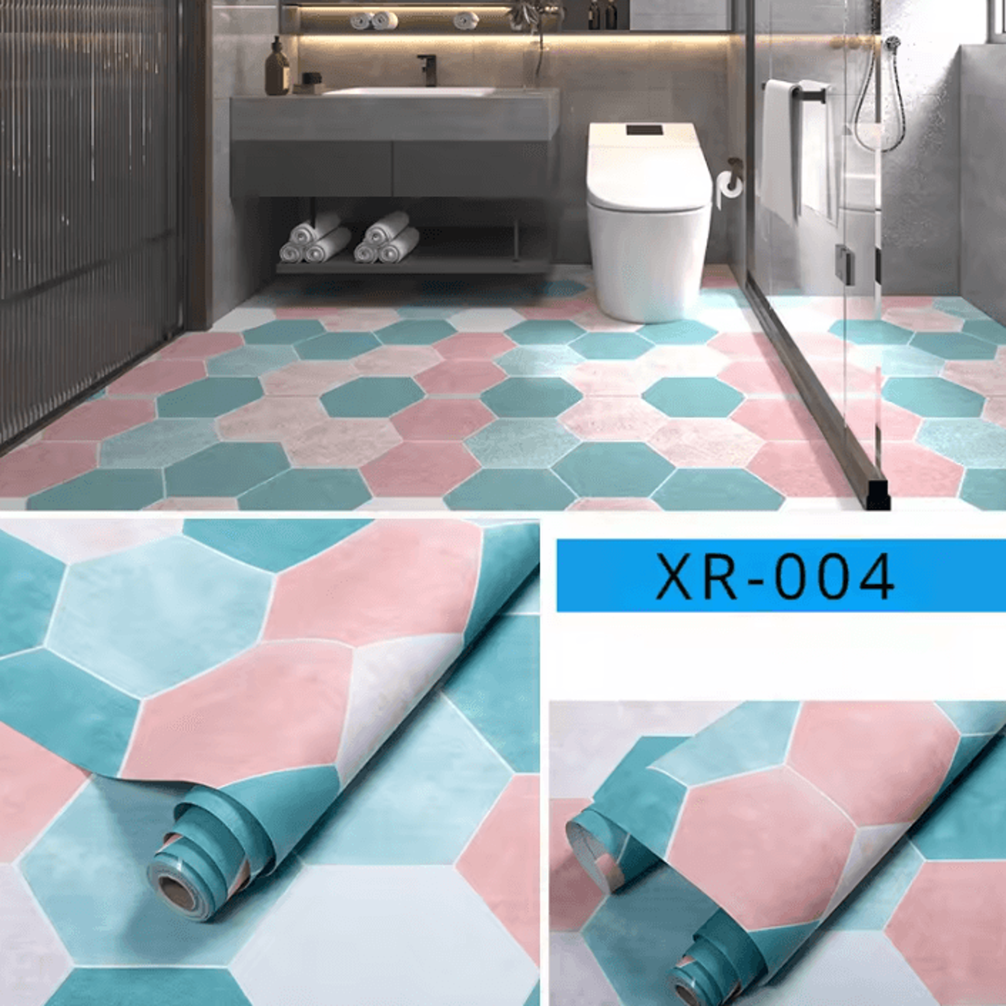 Waterproof Non Slip Peel And Stick Floor Sticker Wear Resistant PVC Flooring 14