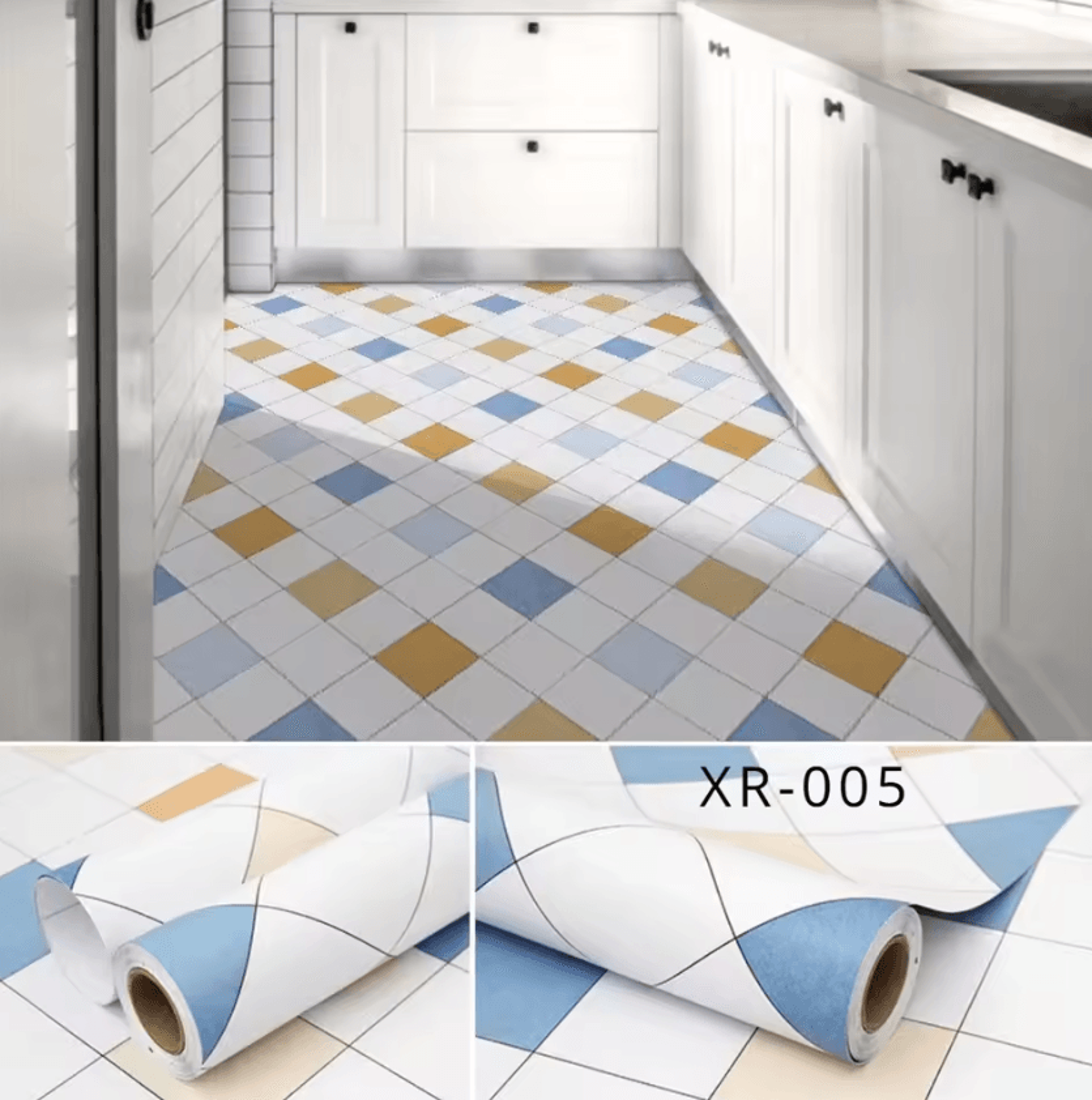 Waterproof Non Slip Peel And Stick Floor Sticker Wear Resistant PVC Flooring 9