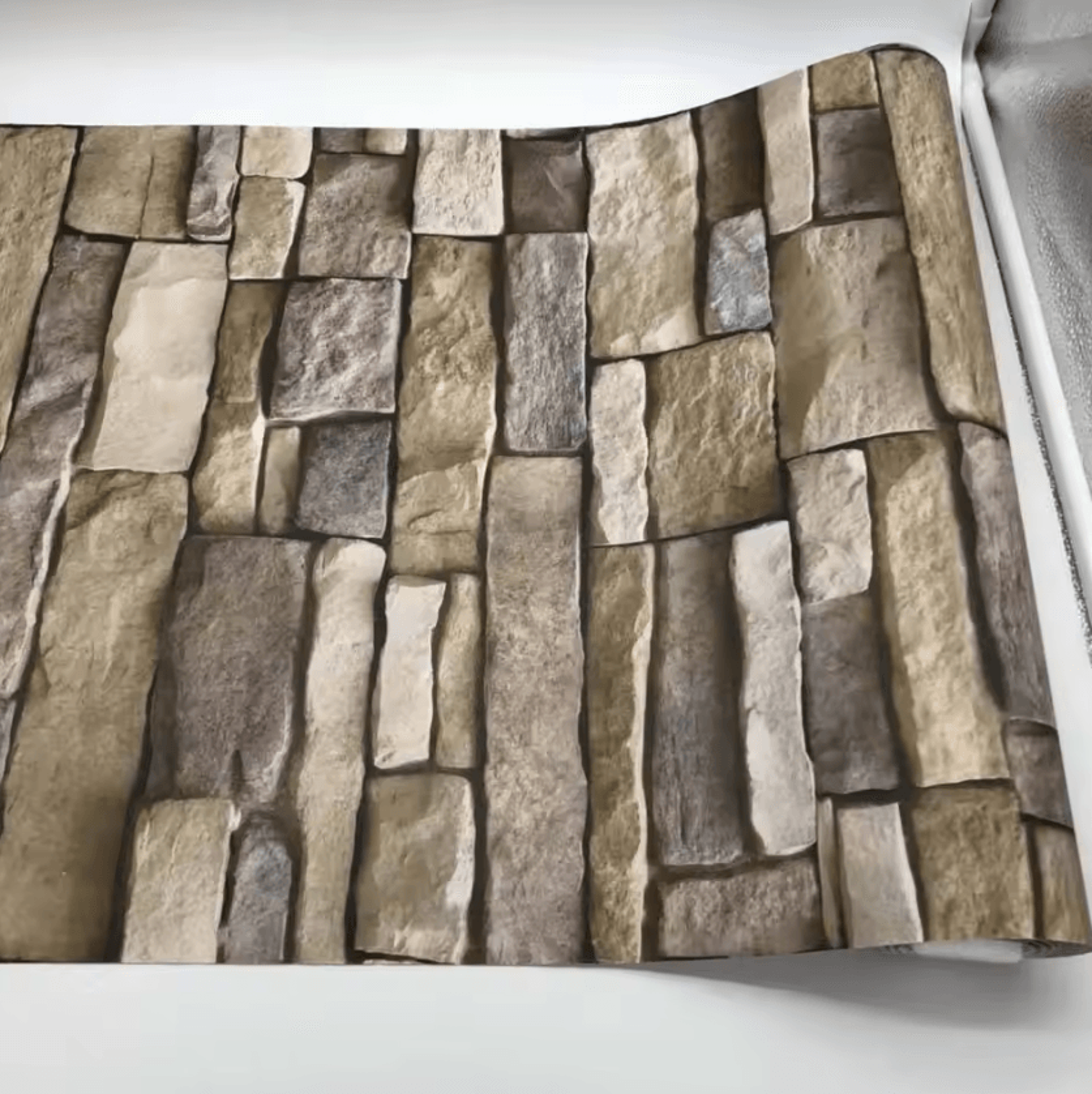 Vintage Brick Stone Peel And Stick Wallpaper Waterproof PVC Wall Decor 2