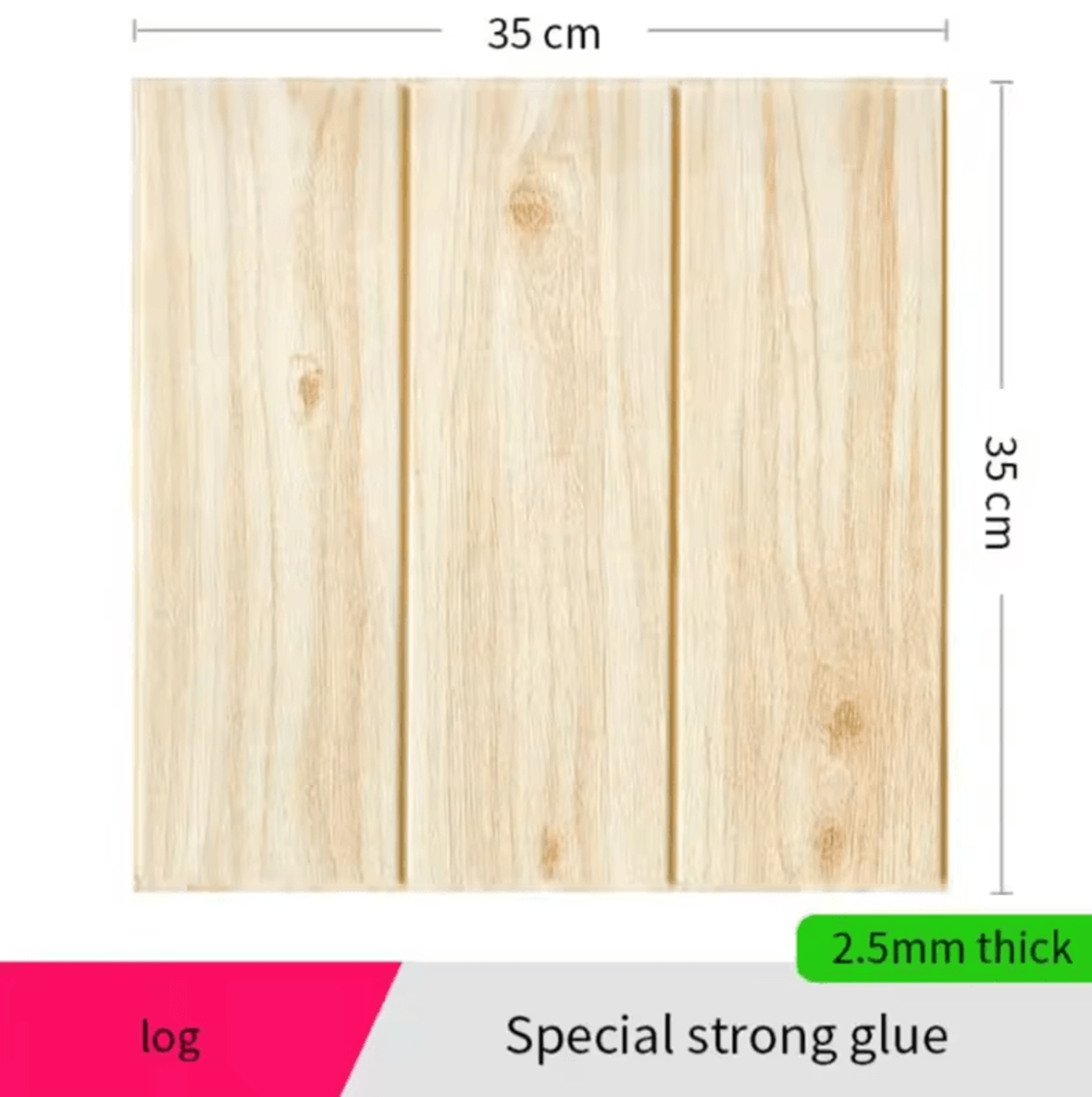 10 Piece 3D Wood Grain Peel And Stick Foam Wall Panels 4