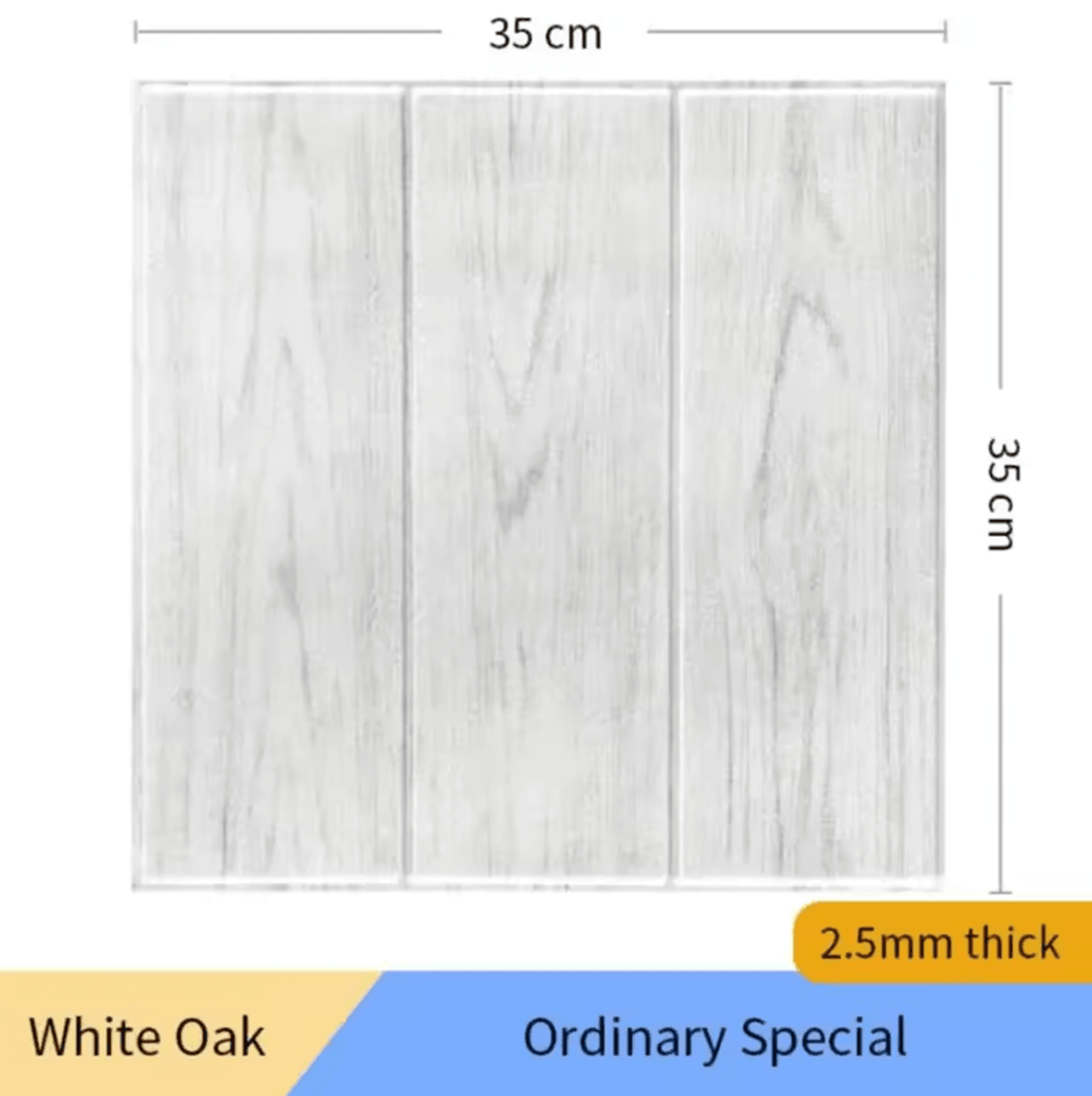 10 Piece 3D Wood Grain Peel And Stick Foam Wall Panels 7