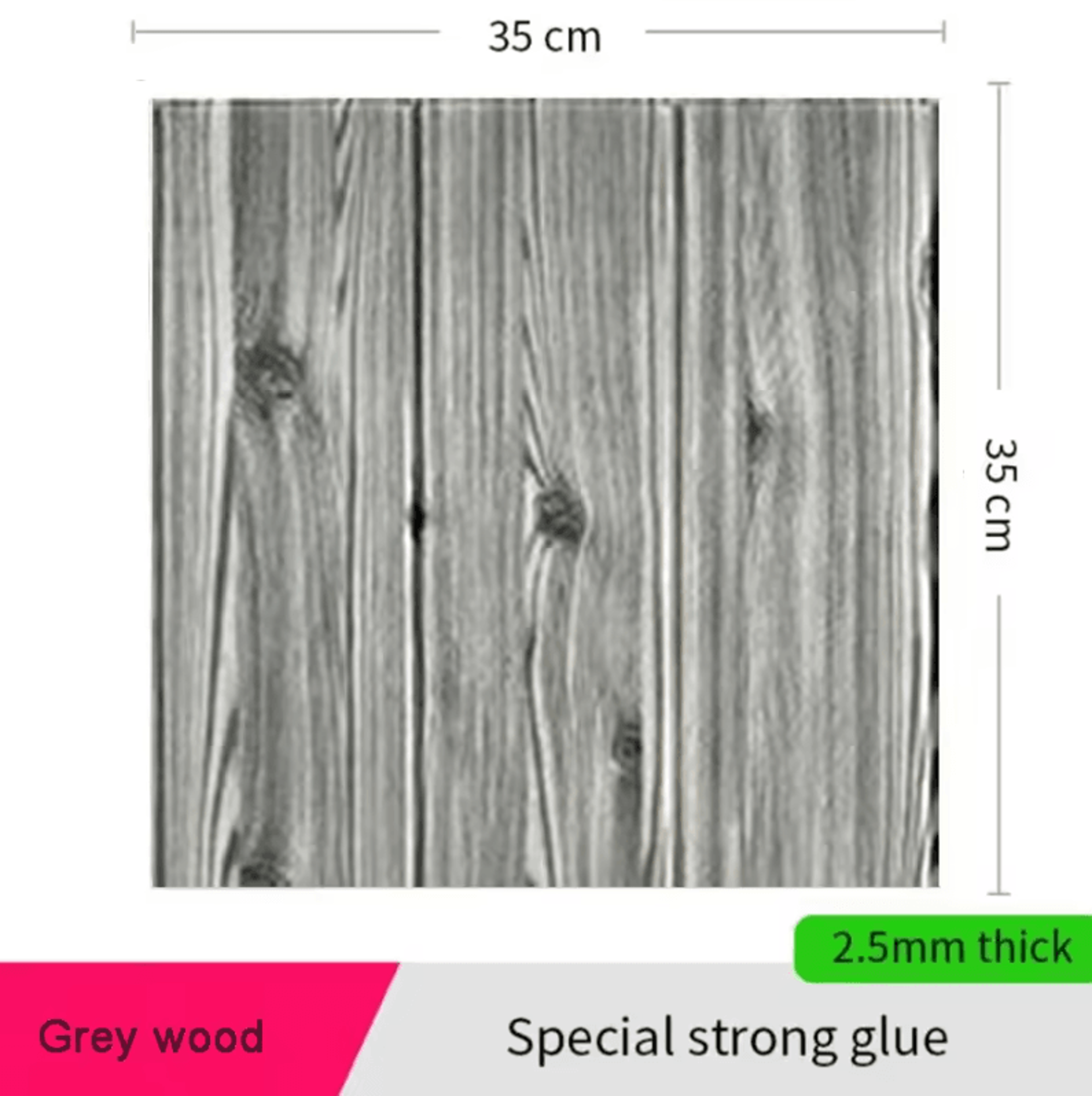10 Piece 3D Wood Grain Peel And Stick Foam Wall Panels 8