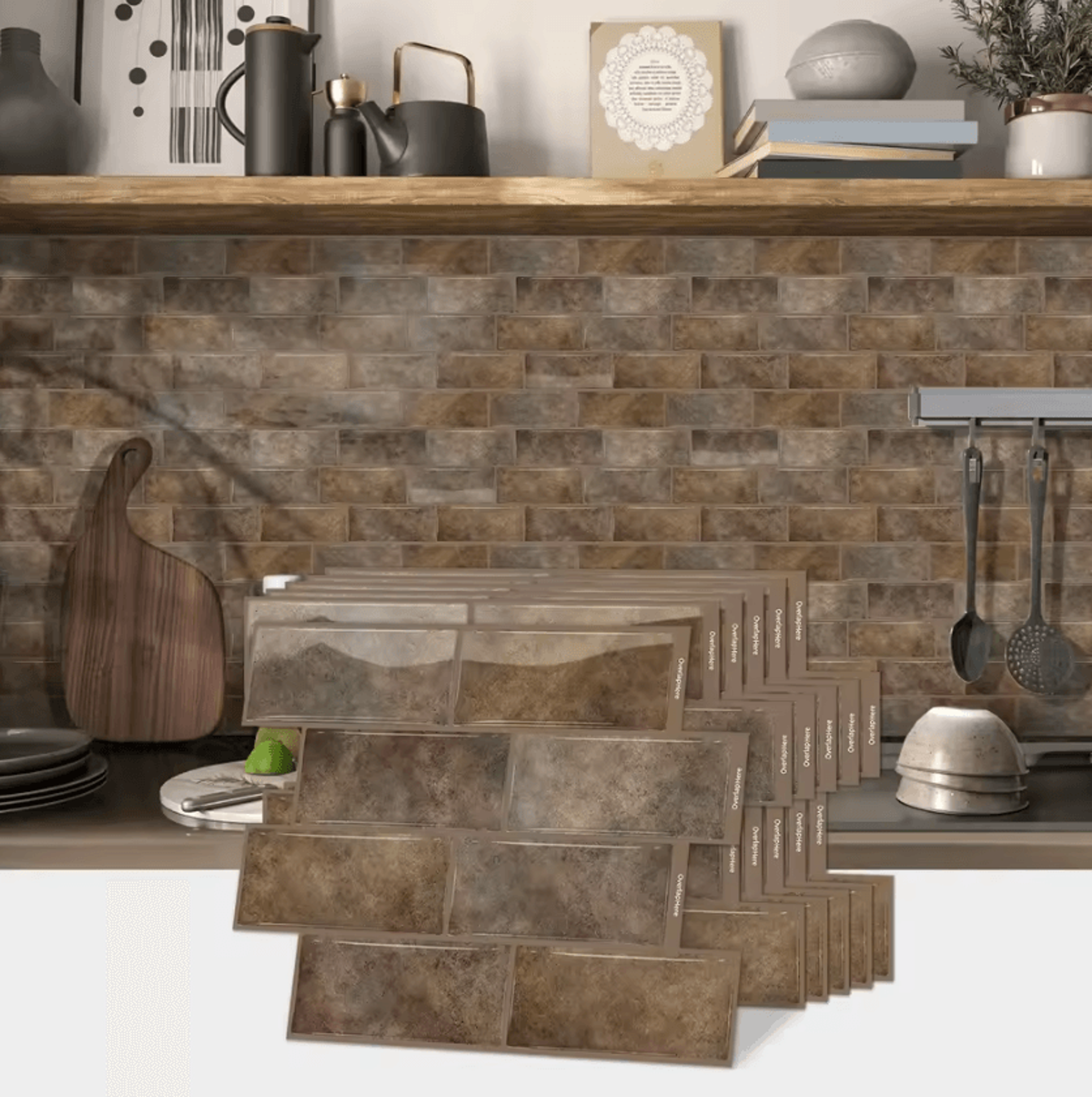 3D Waterproof Peel And Stick Decorative Wall Tiles 5