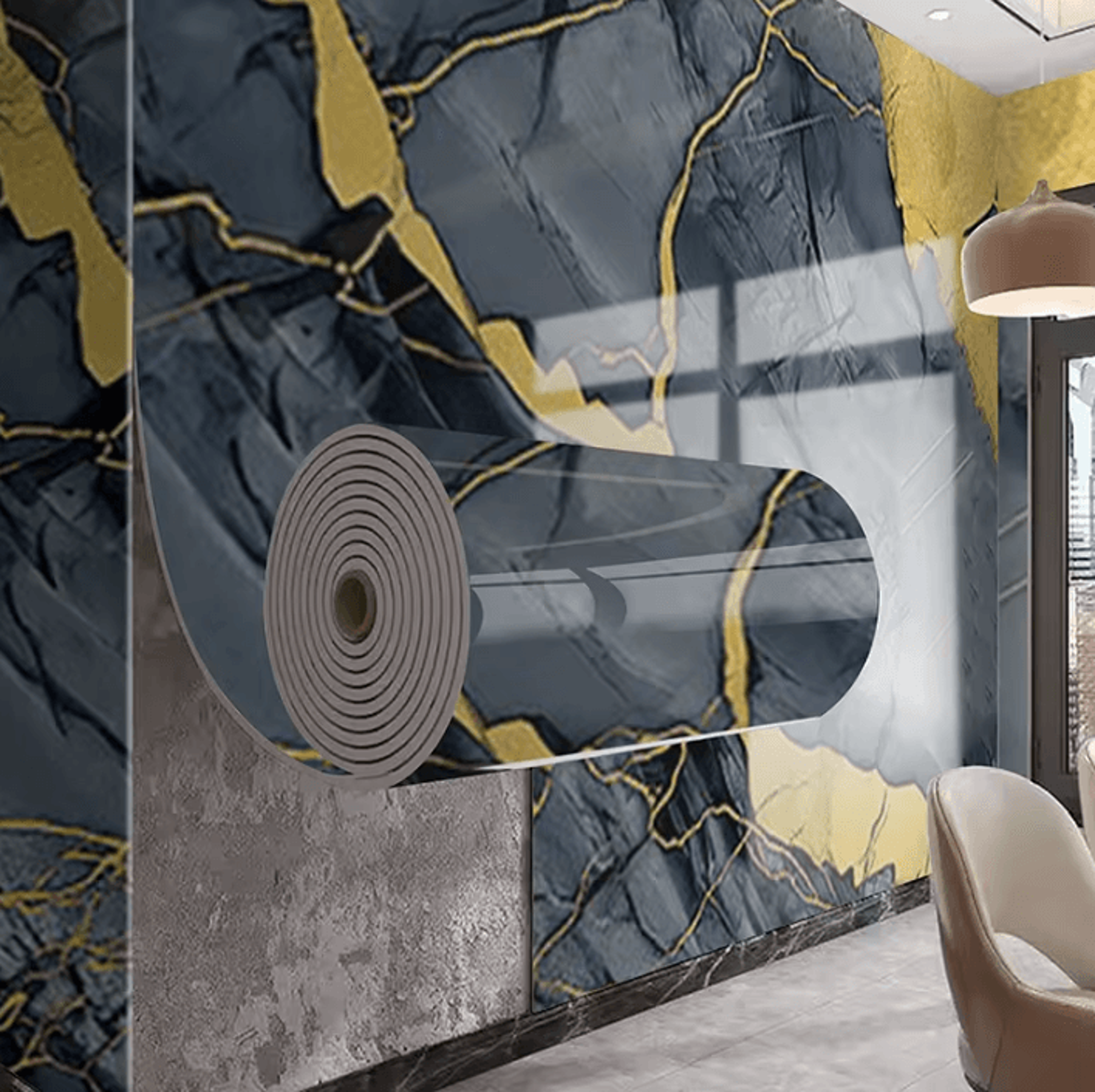 Marble Peel And Stick Waterproof Wall And Furniture Wrap 4