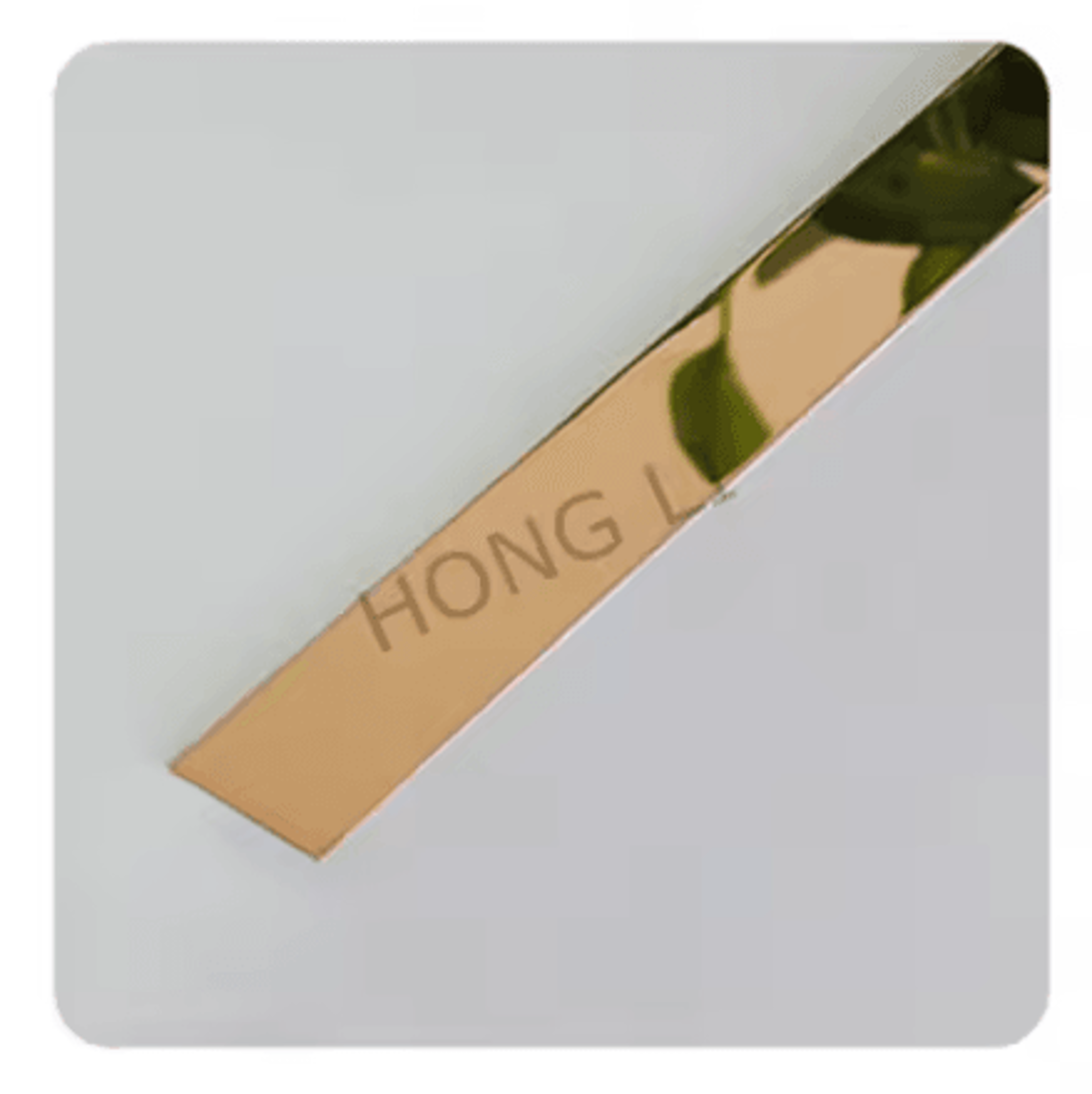 5M Gold Mirror Self Adhesive Decorative Wall Trim 9