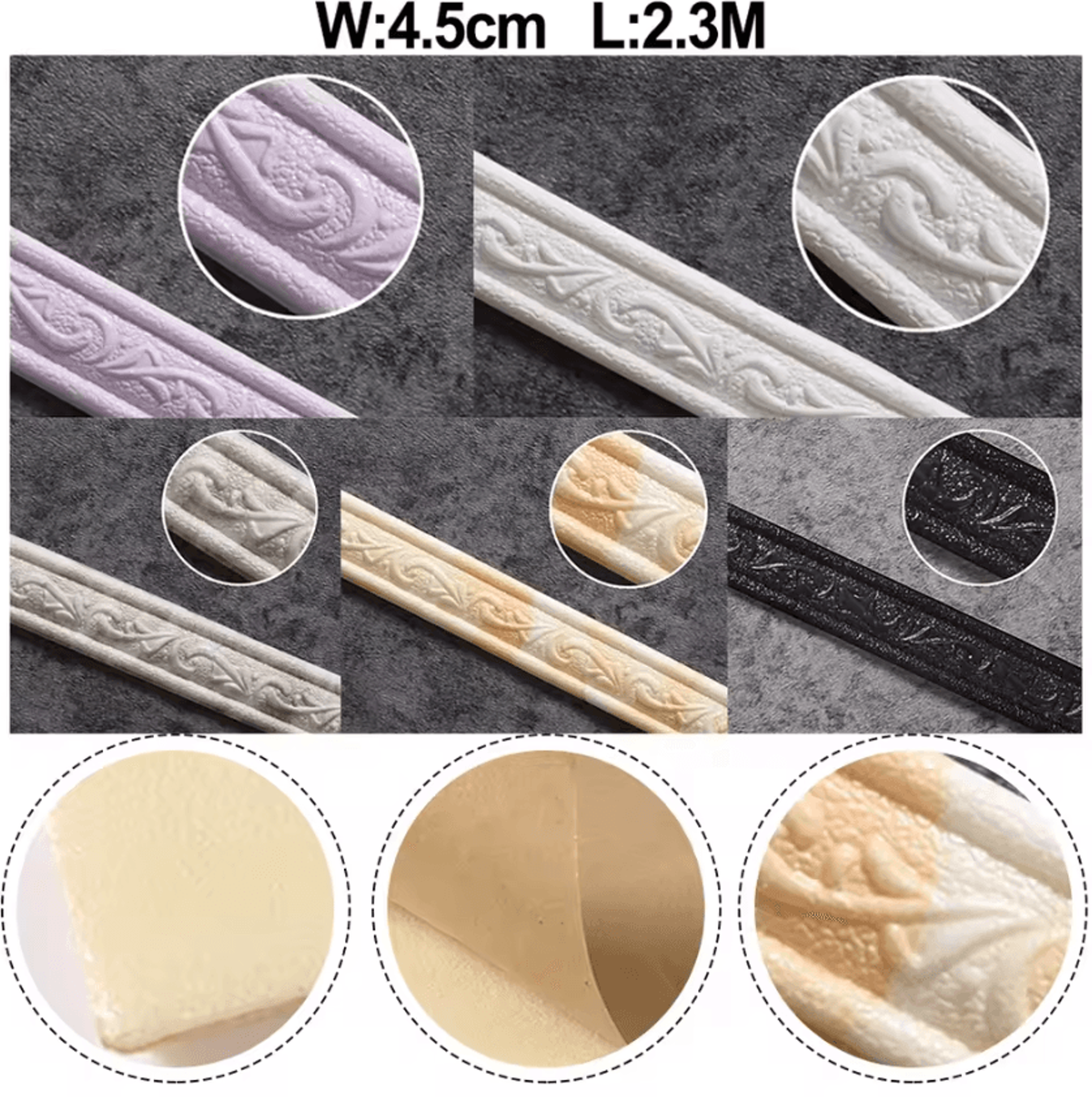 3D Foam Decorative Skirting And Wall Border Trim 1