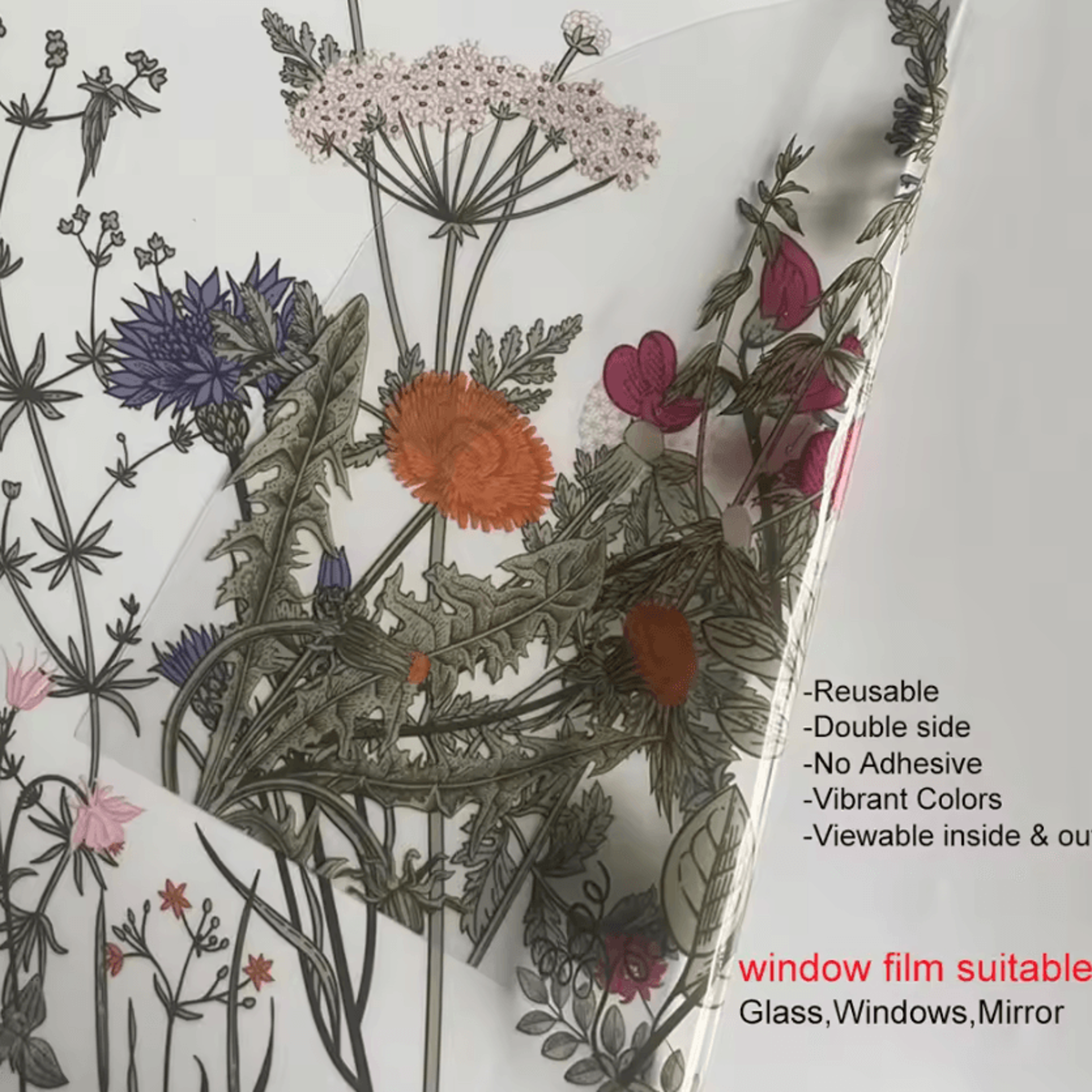 Wildflower Botanical Peel And Stick Wall Border Decal 4