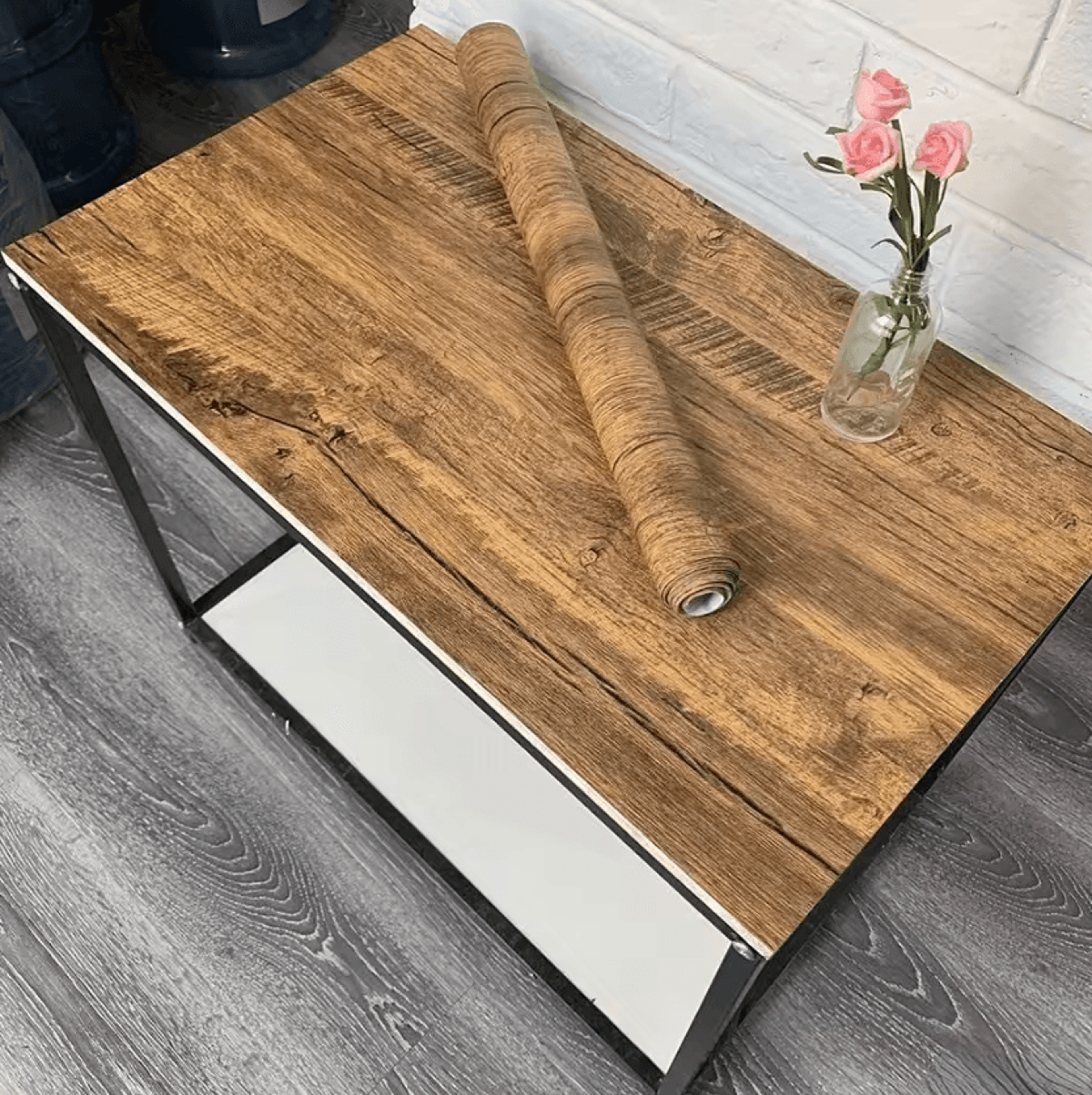 Classic Grain Peel And Stick Furniture And Countertop Wallpaper 7