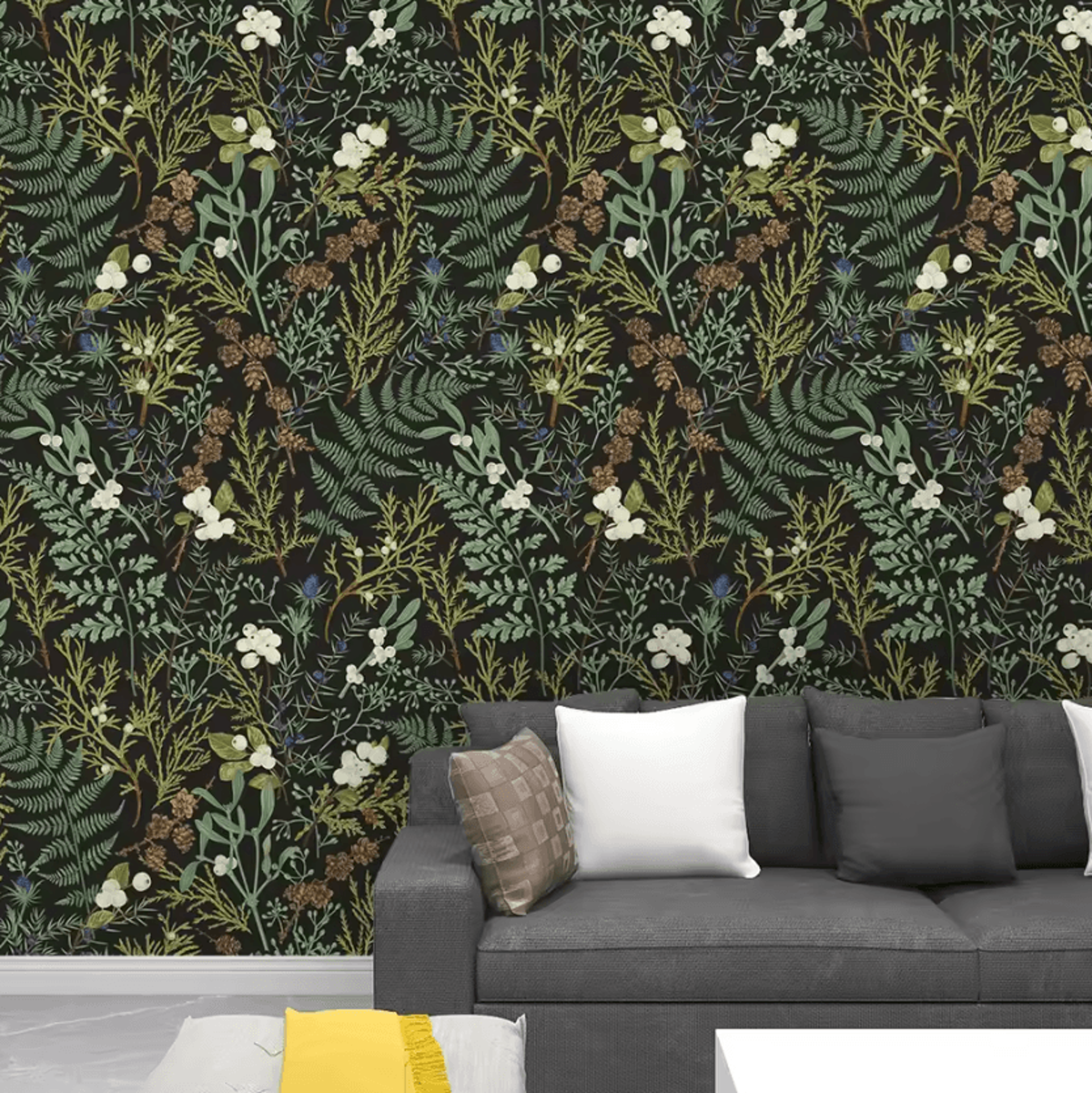 Tropical Botanical Peel And Stick Wallpaper Removable Floral Contact Paper 1