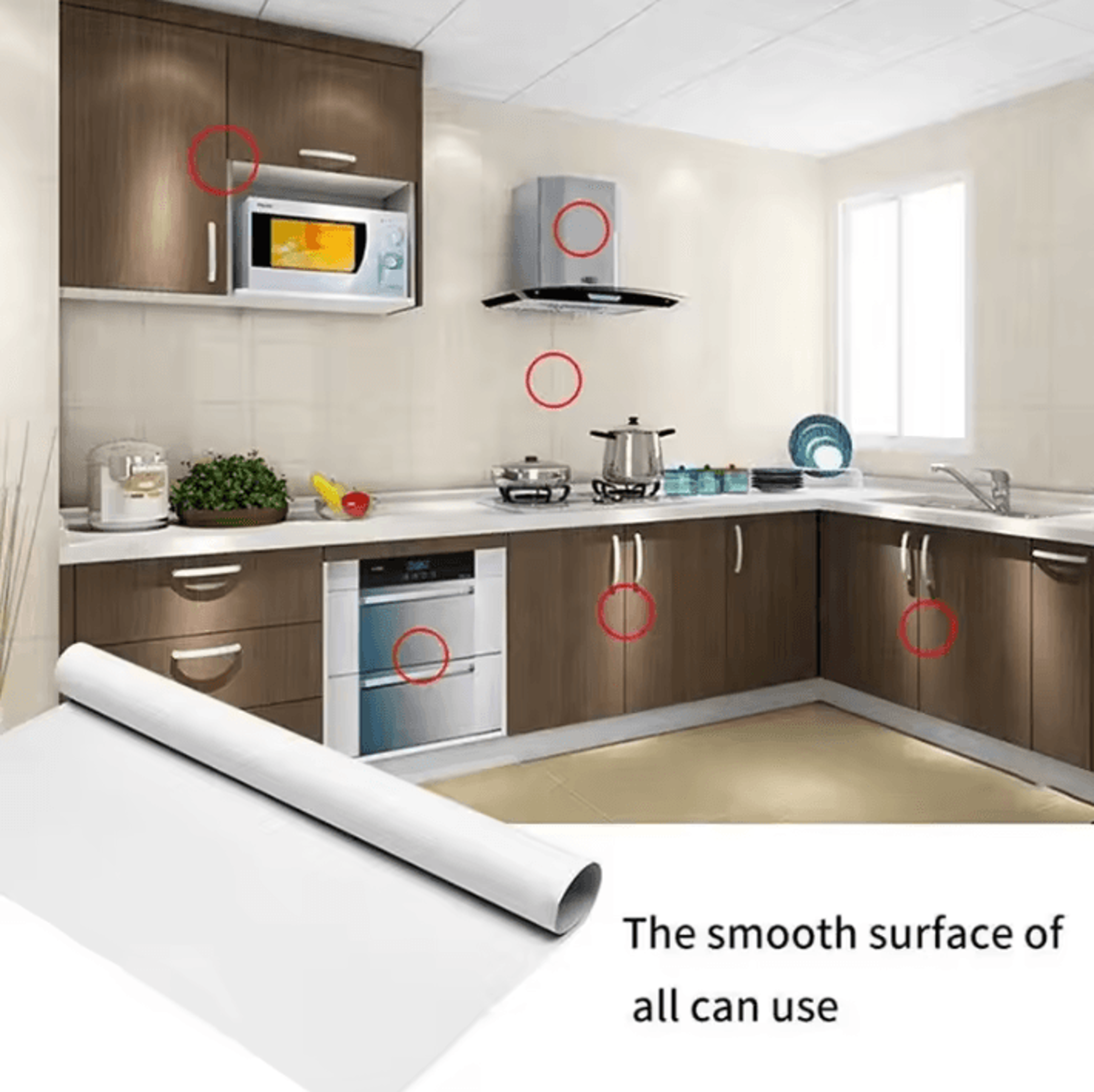 60x300cm Transparent Kitchen Oil Proof Protective Film 1