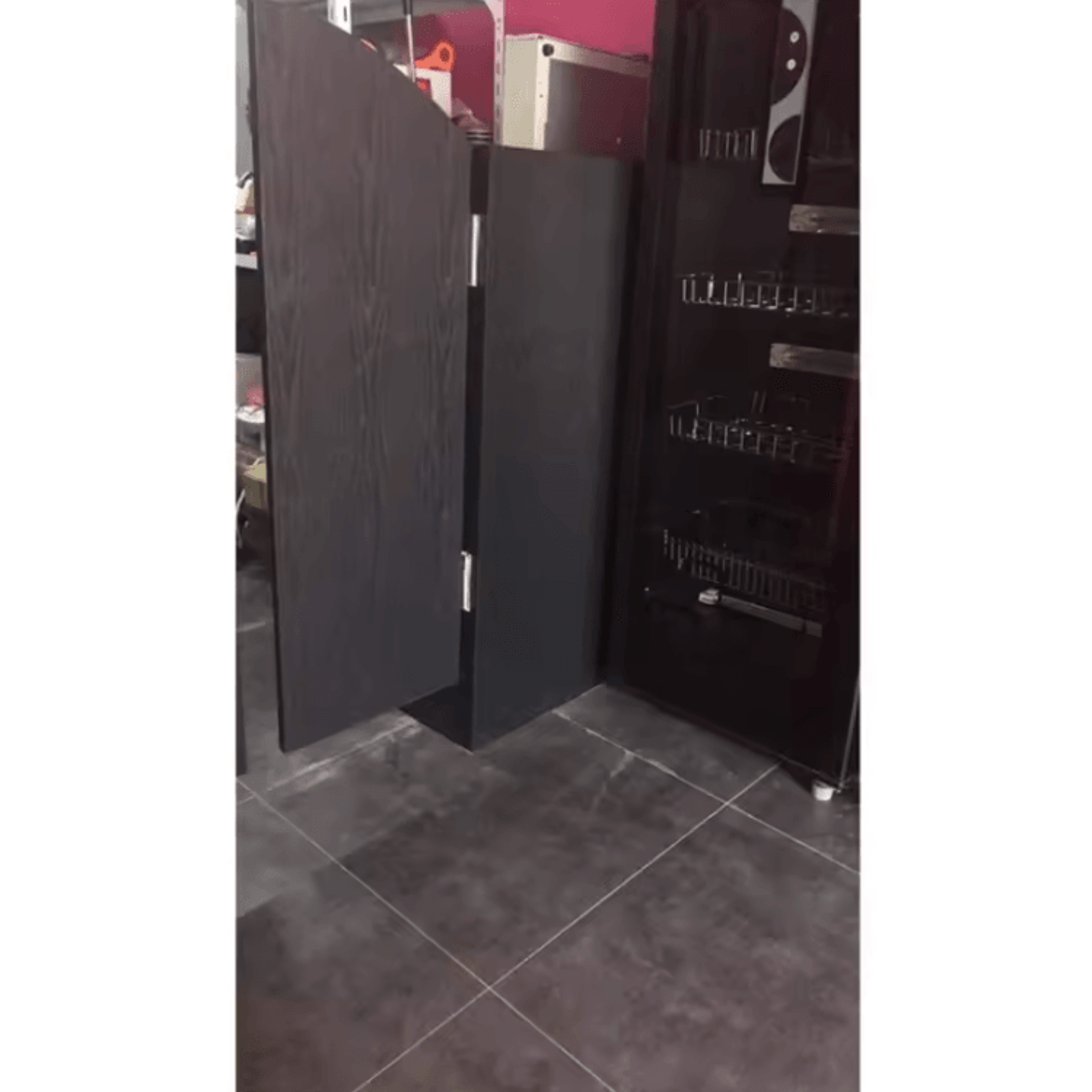 Black Wood Grain Peel And Stick Furniture Wallpaper 4