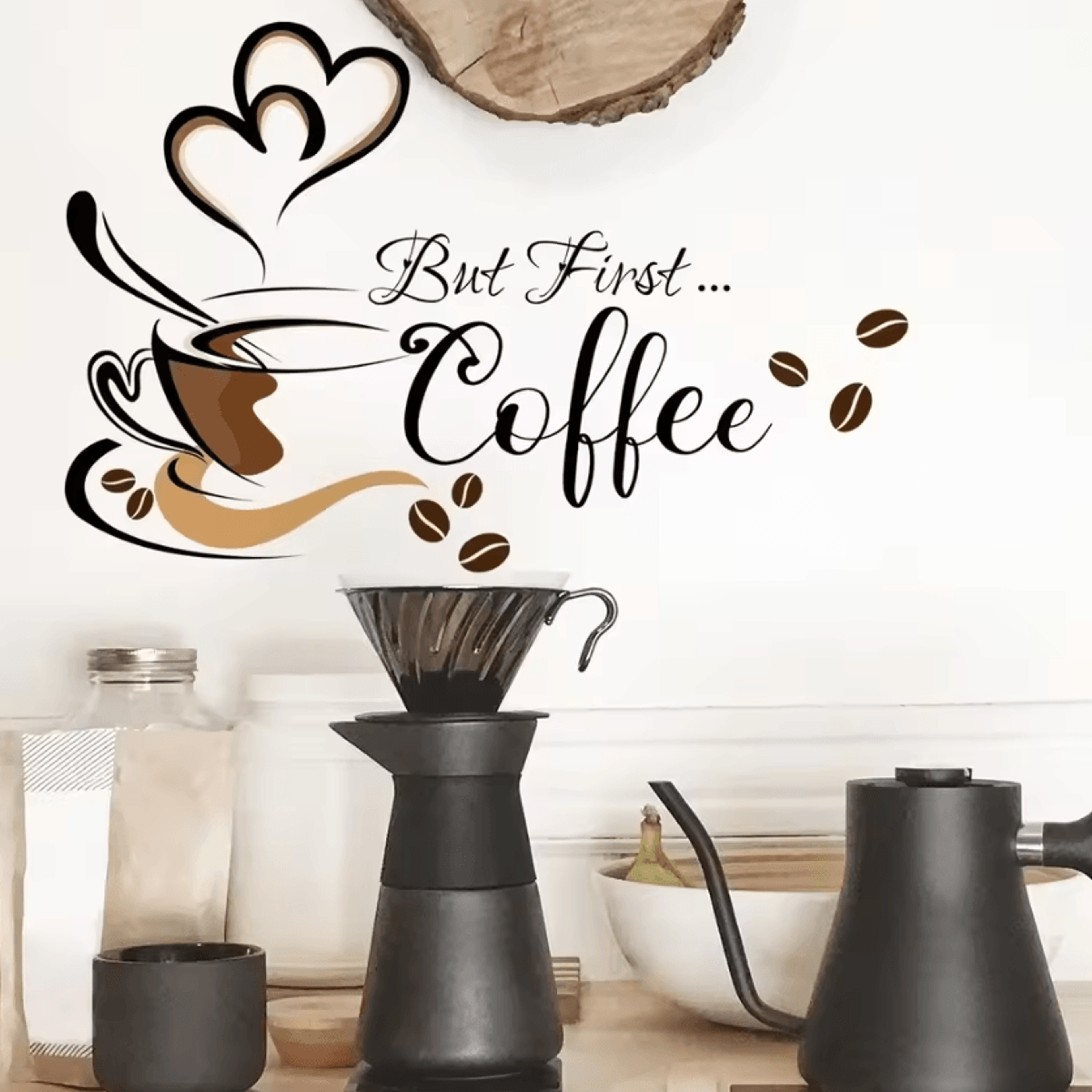 Coffee Cup Vinyl Wall Sticker For Kitchen And Cafe Decor 3