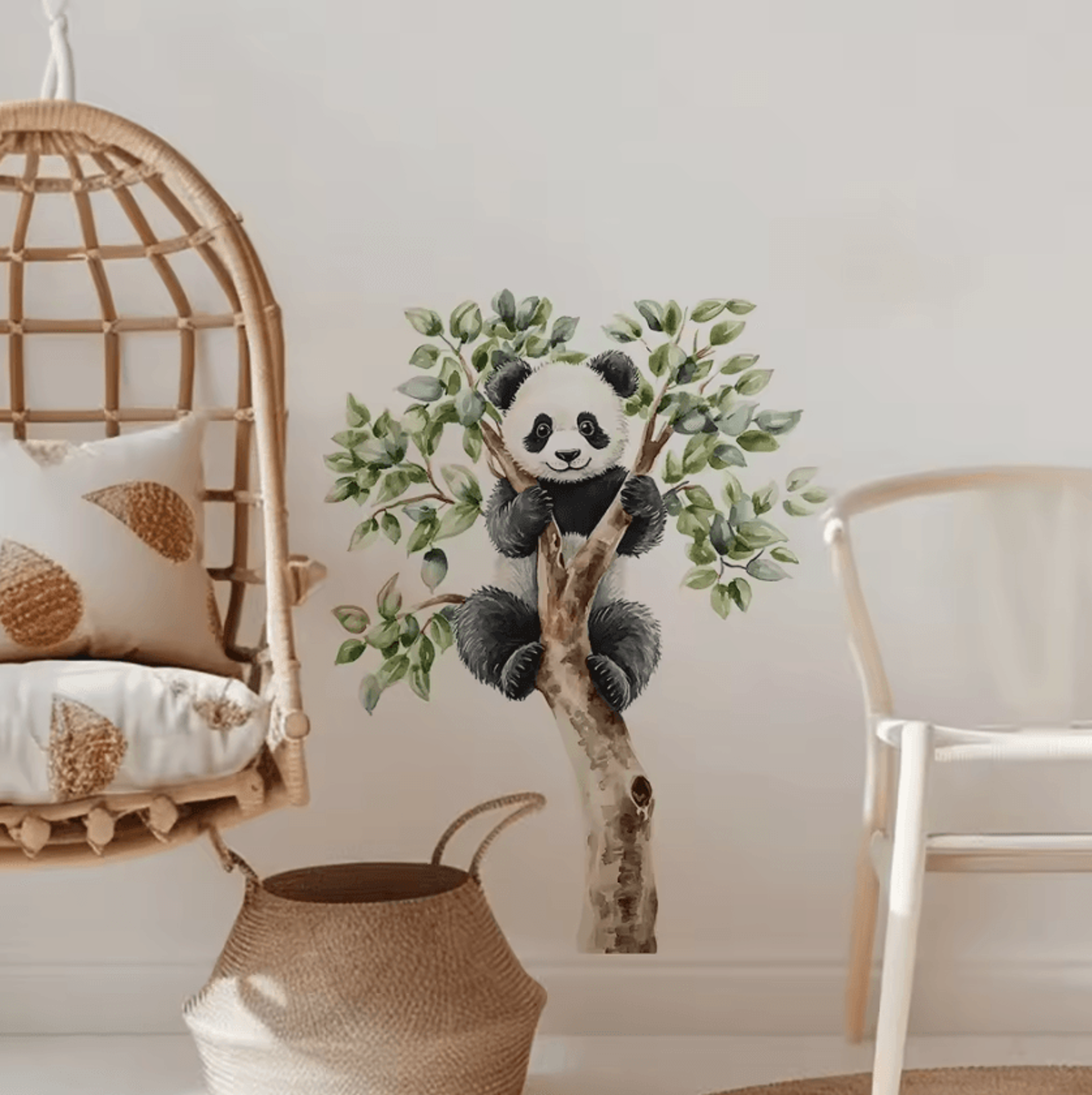 Cute Panda Climbing Tree Wall Sticker 4
