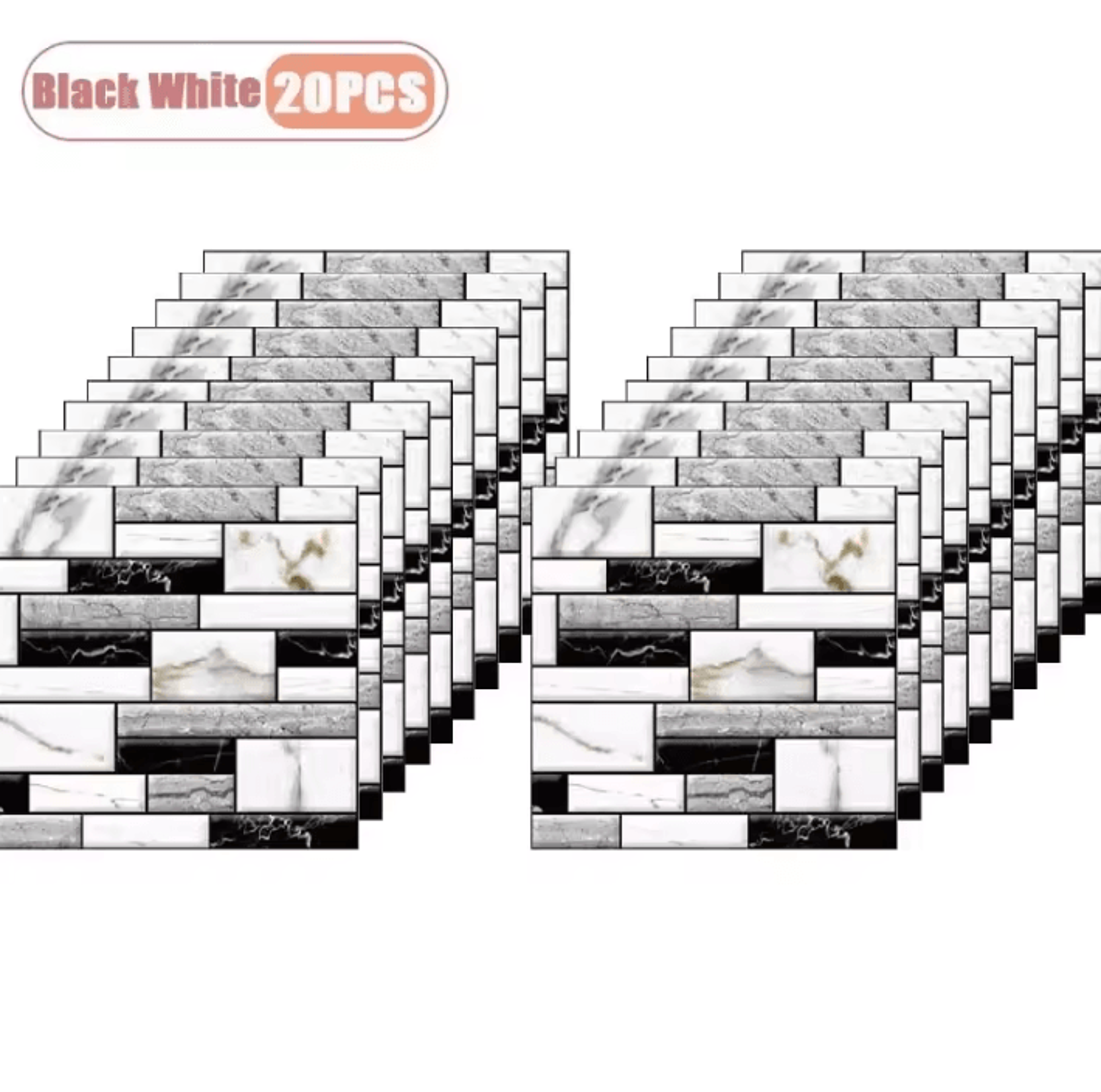 10 To 40 Piece 3D Foam Peel And Stick Wall Panels 10