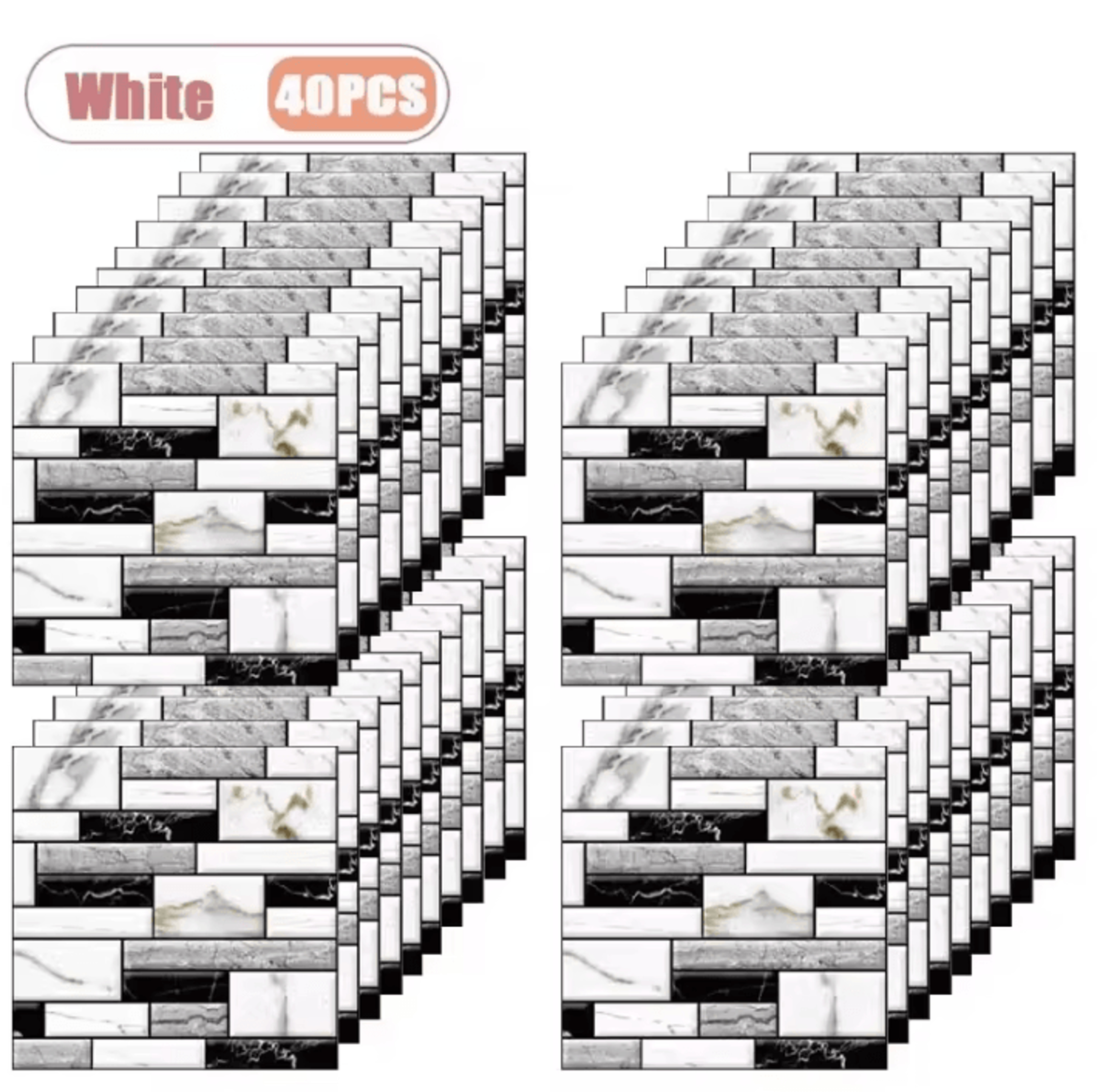 10 To 40 Piece 3D Foam Peel And Stick Wall Panels 12