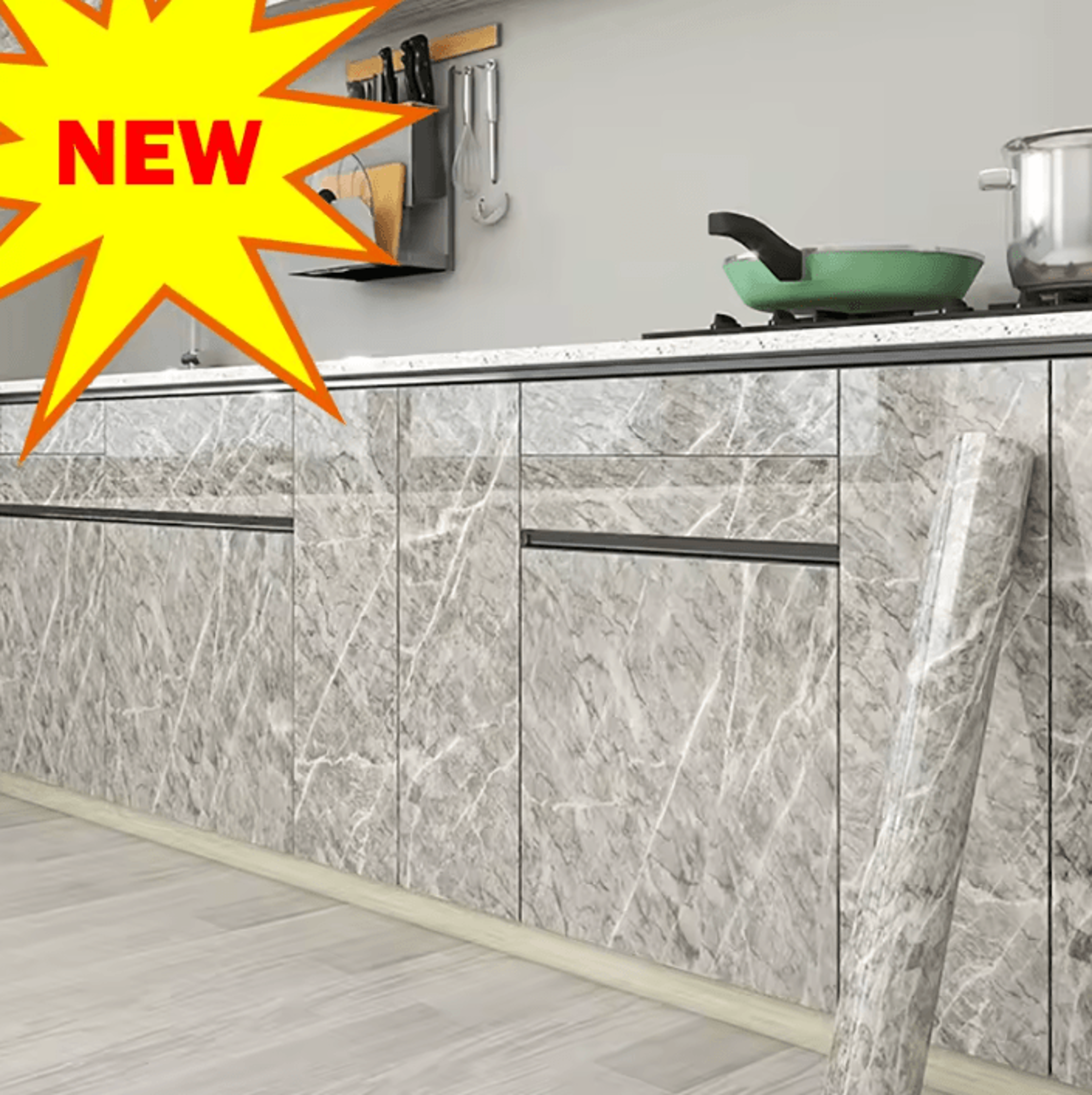 55CM Marble Peel And Stick Waterproof Wallpaper 2