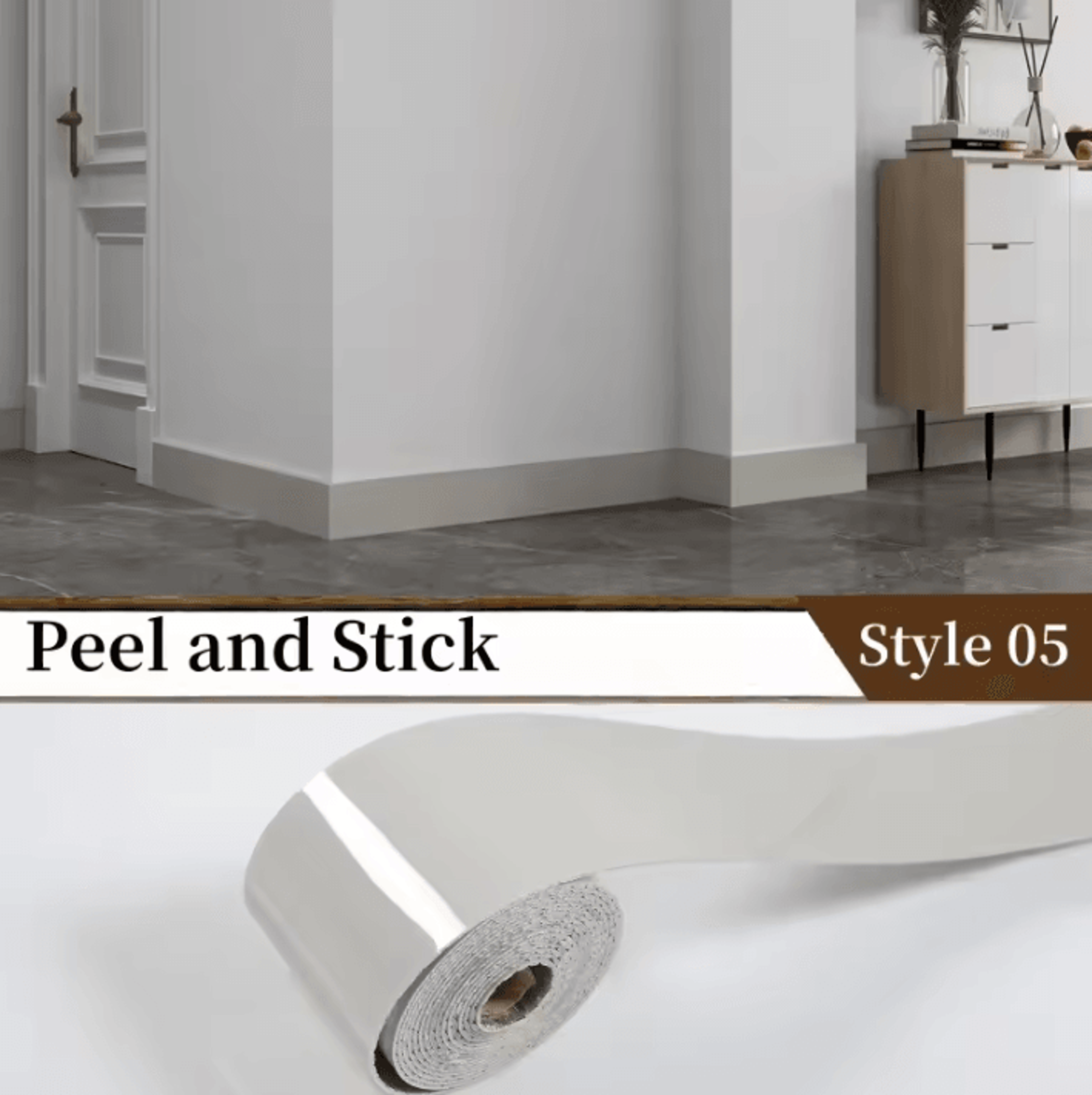 Thickened Marble Peel And Stick Foam Wall Trim 9