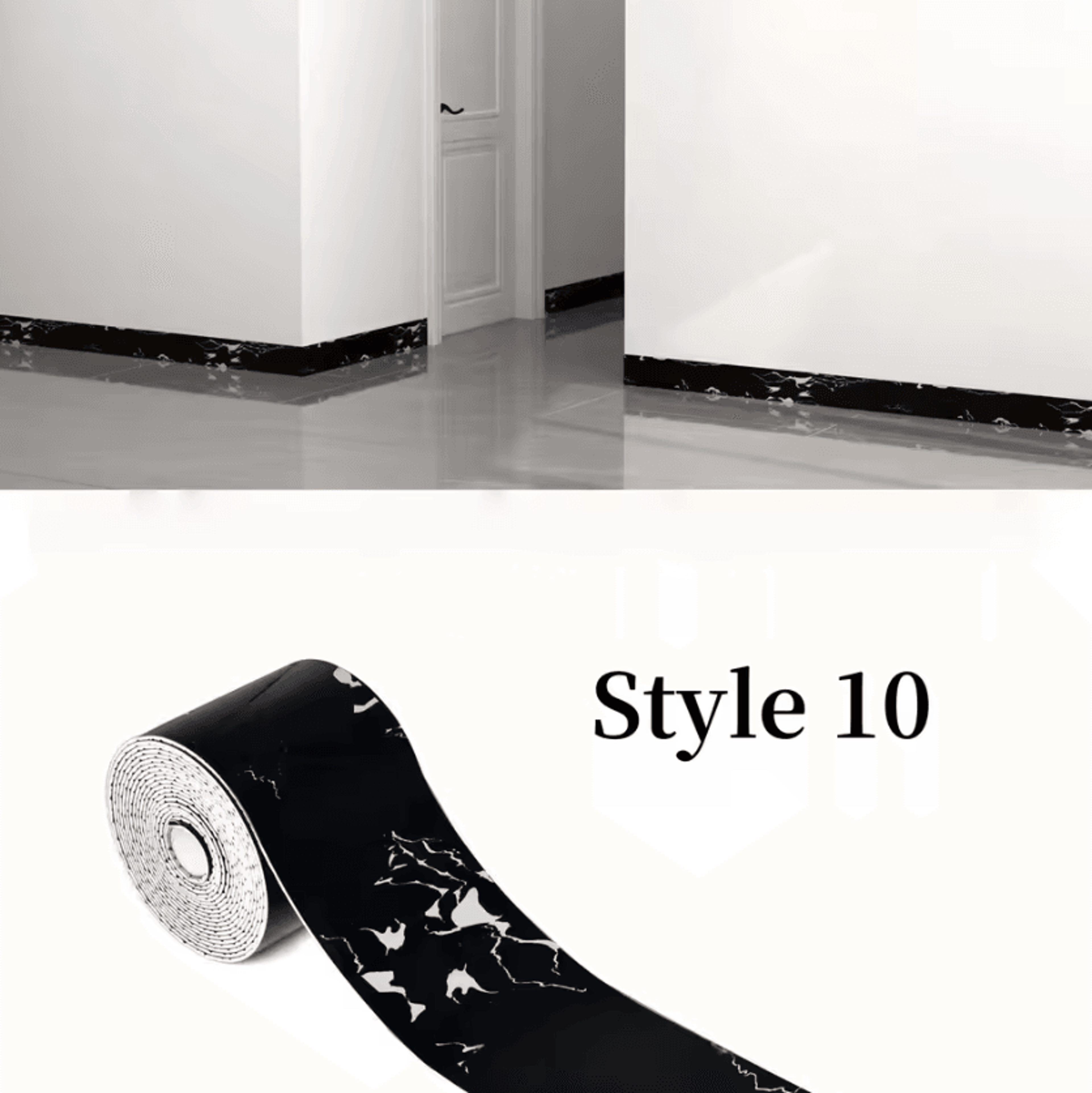 Thickened Marble Peel And Stick Foam Wall Trim 7