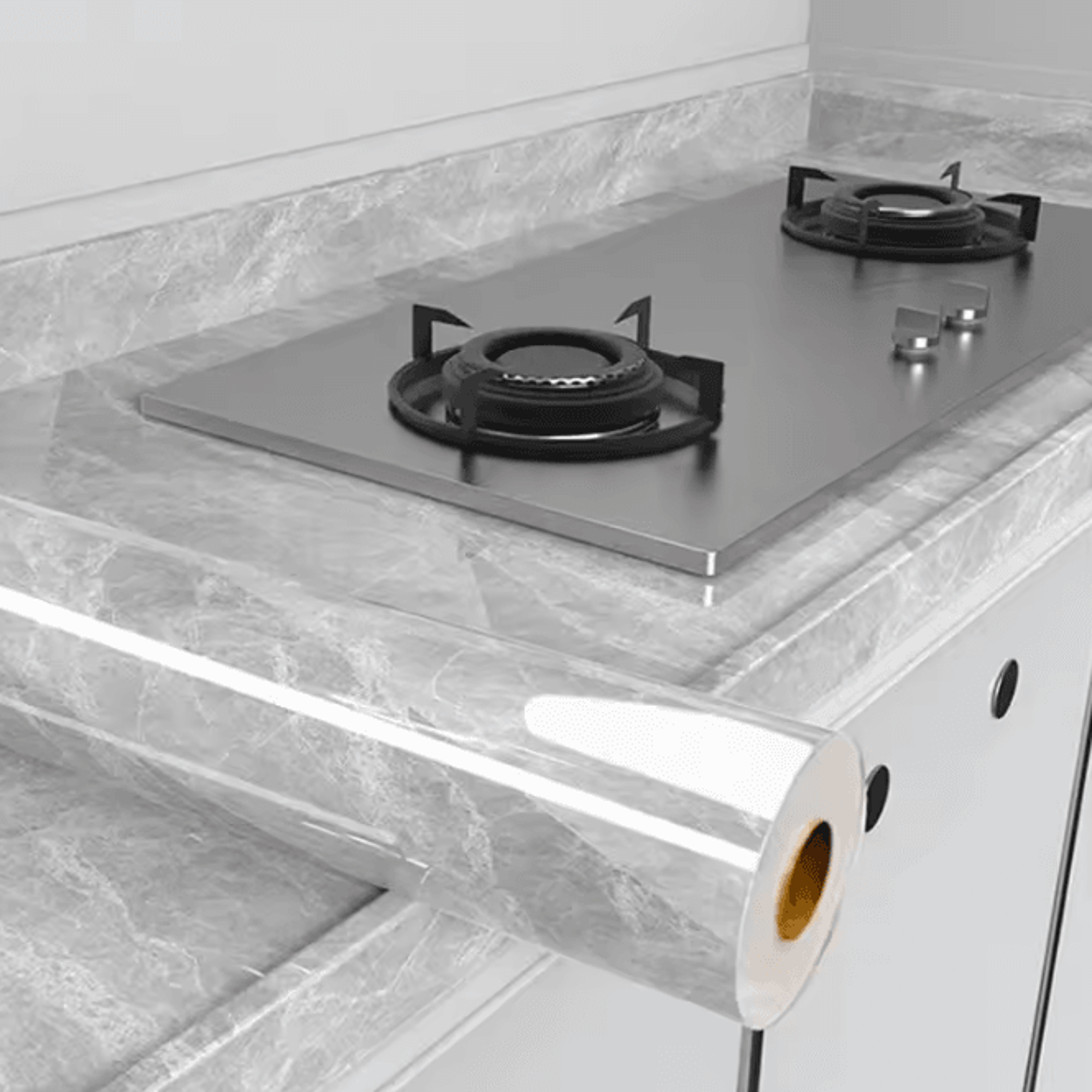 Marble Peel And Stick Kitchen Countertop Wallpaper 3