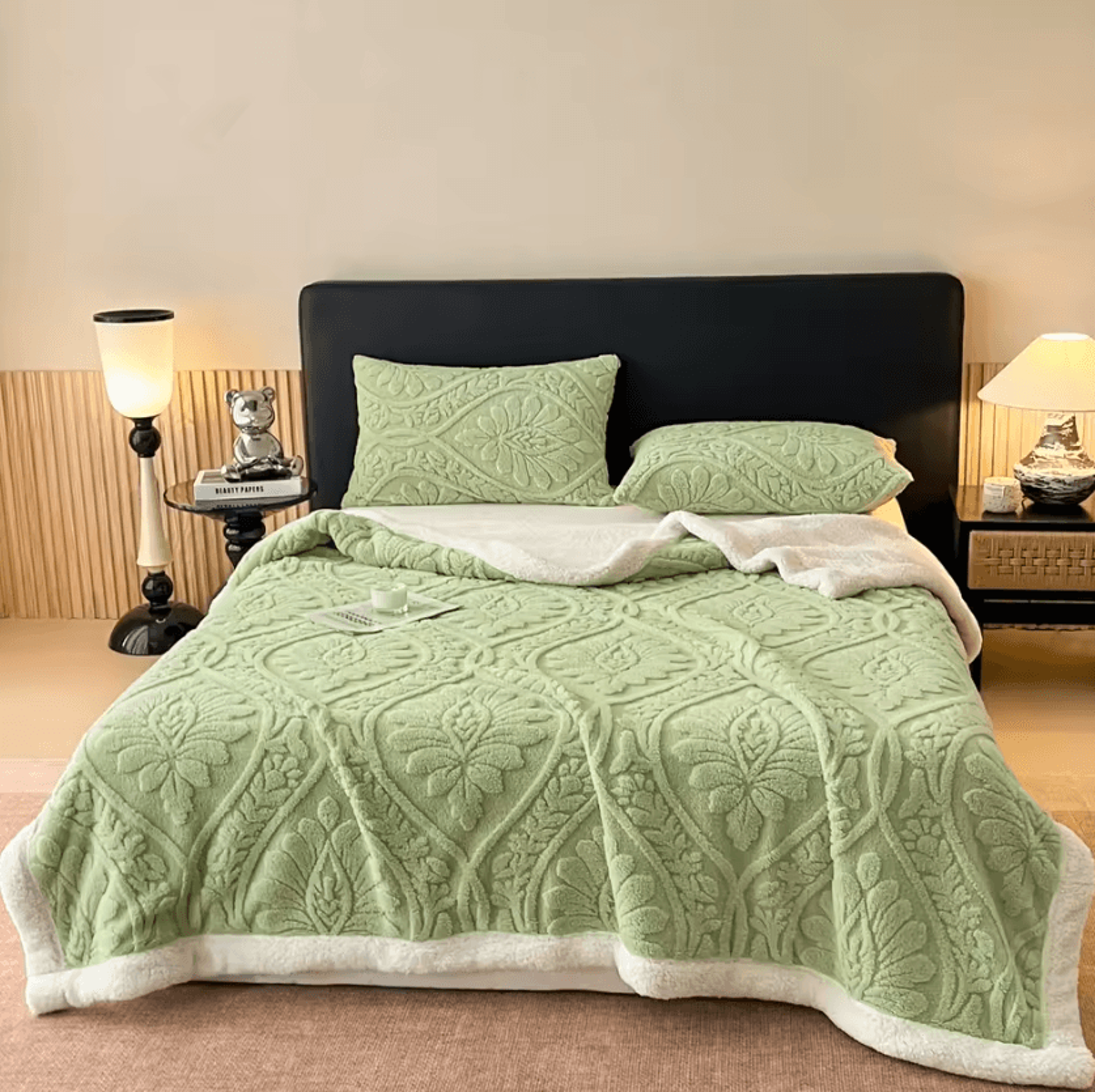 Jacquard Double Layer Plush Winter Blanket 5